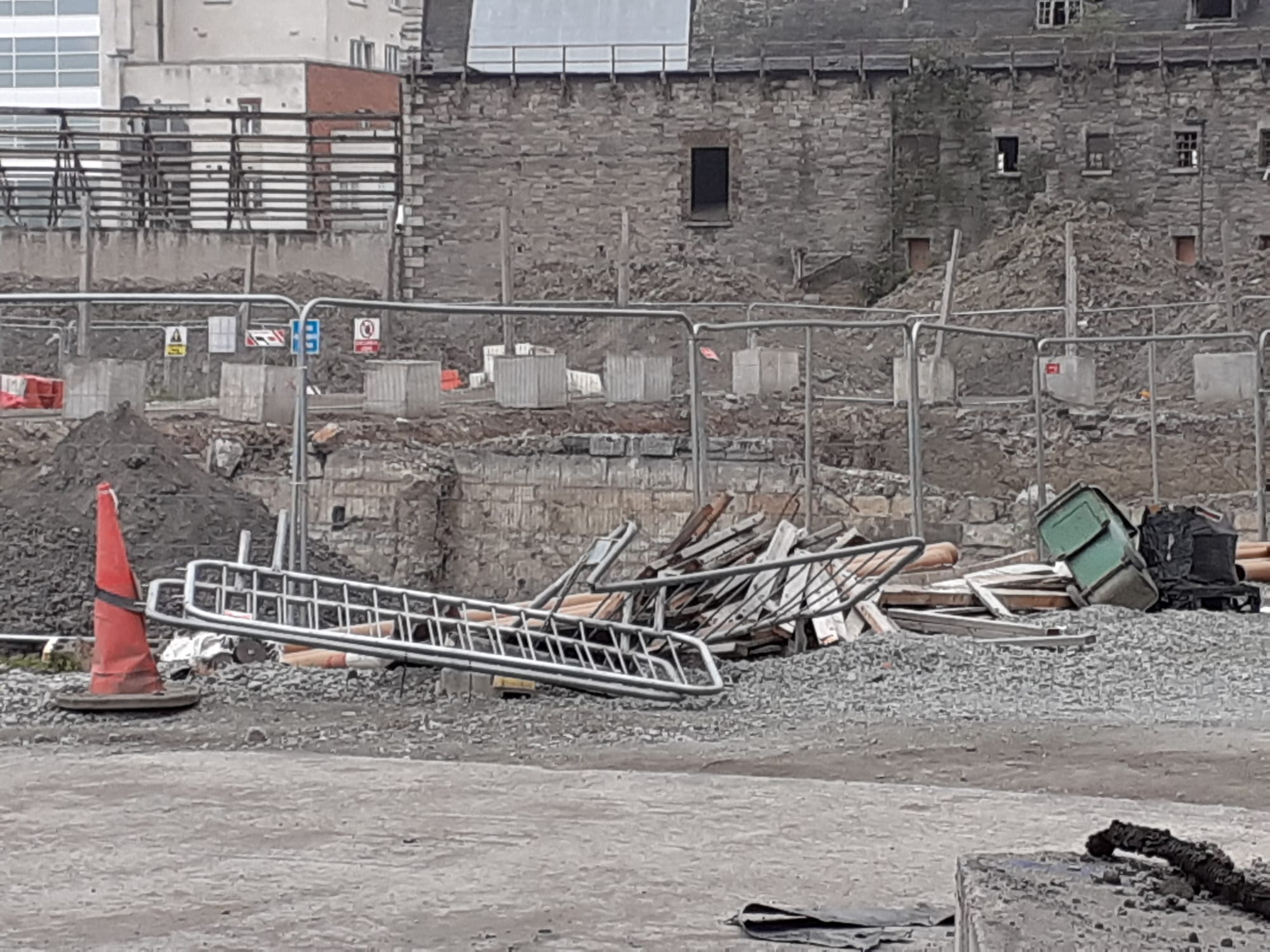 2020 03 02nd Grand Canal Harbour Dublin 8 being filled in