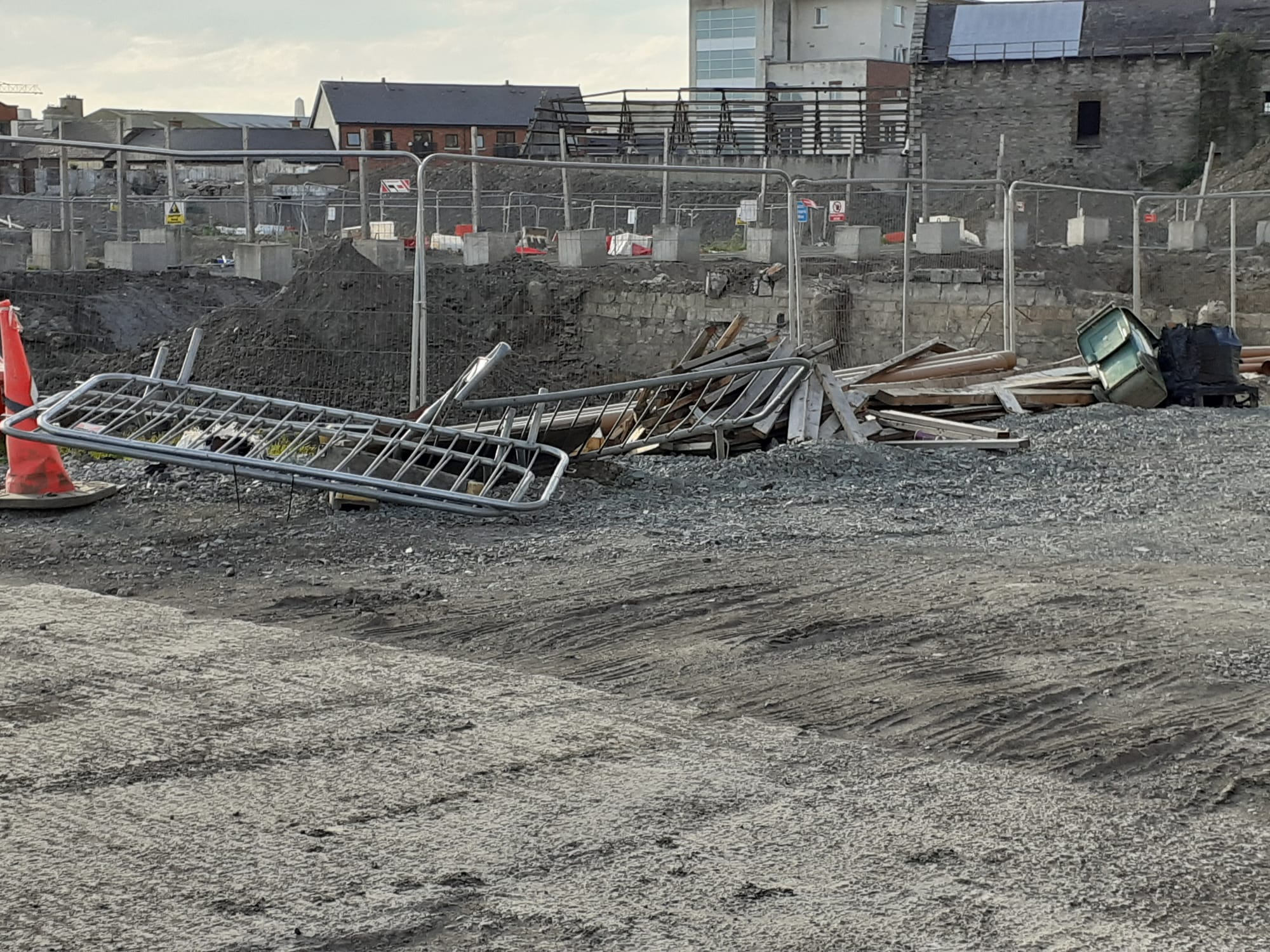 2020 03 02nd Grand Canal Harbour Dublin 8 being filled in
