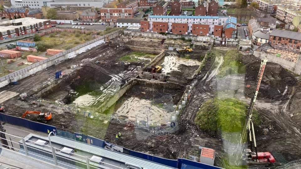 2020 03 02nd Grand Canal Harbour Dublin 8 being filled in