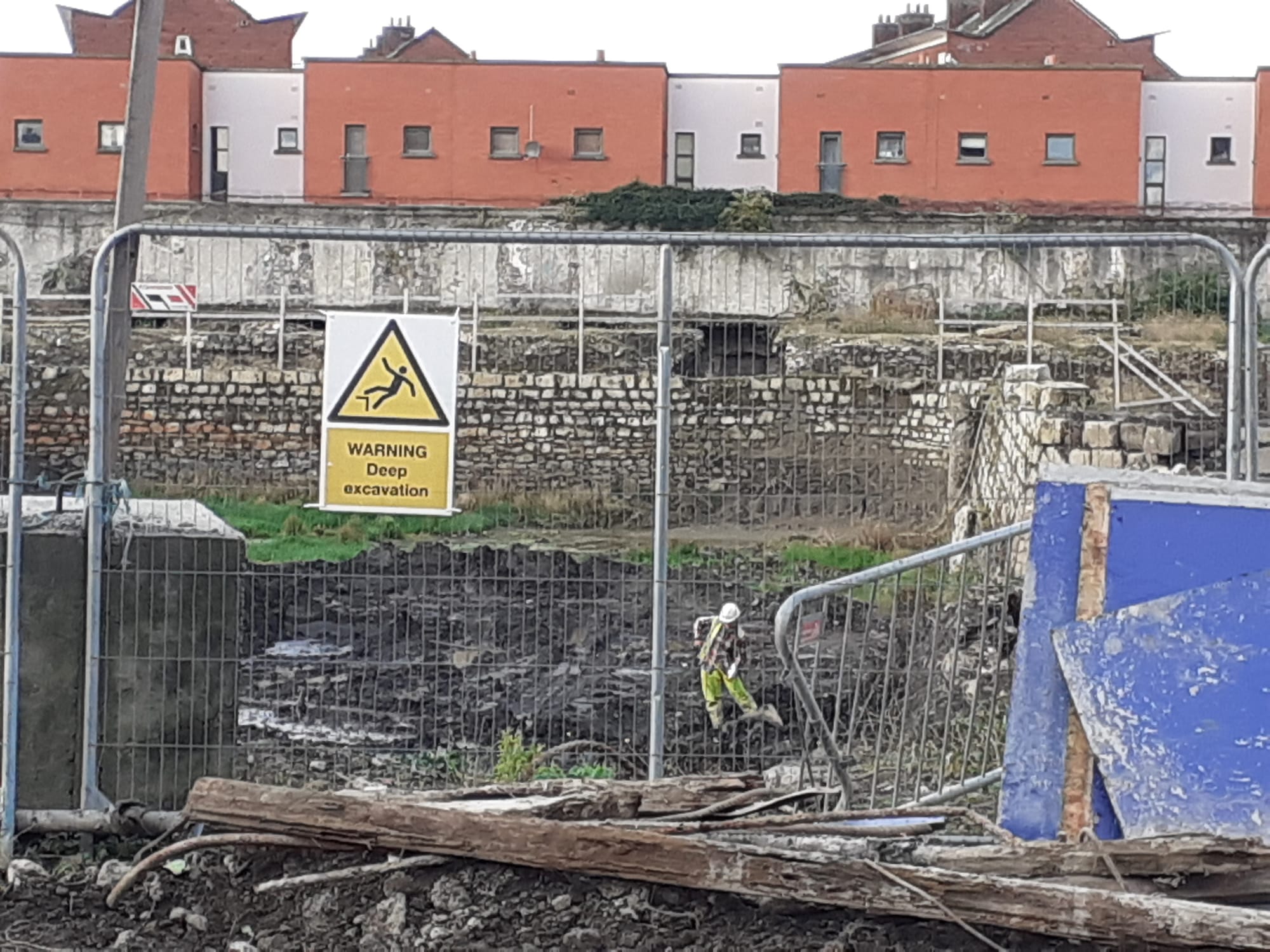 2020 03 02nd Grand Canal Harbour Dublin 8 being filled in