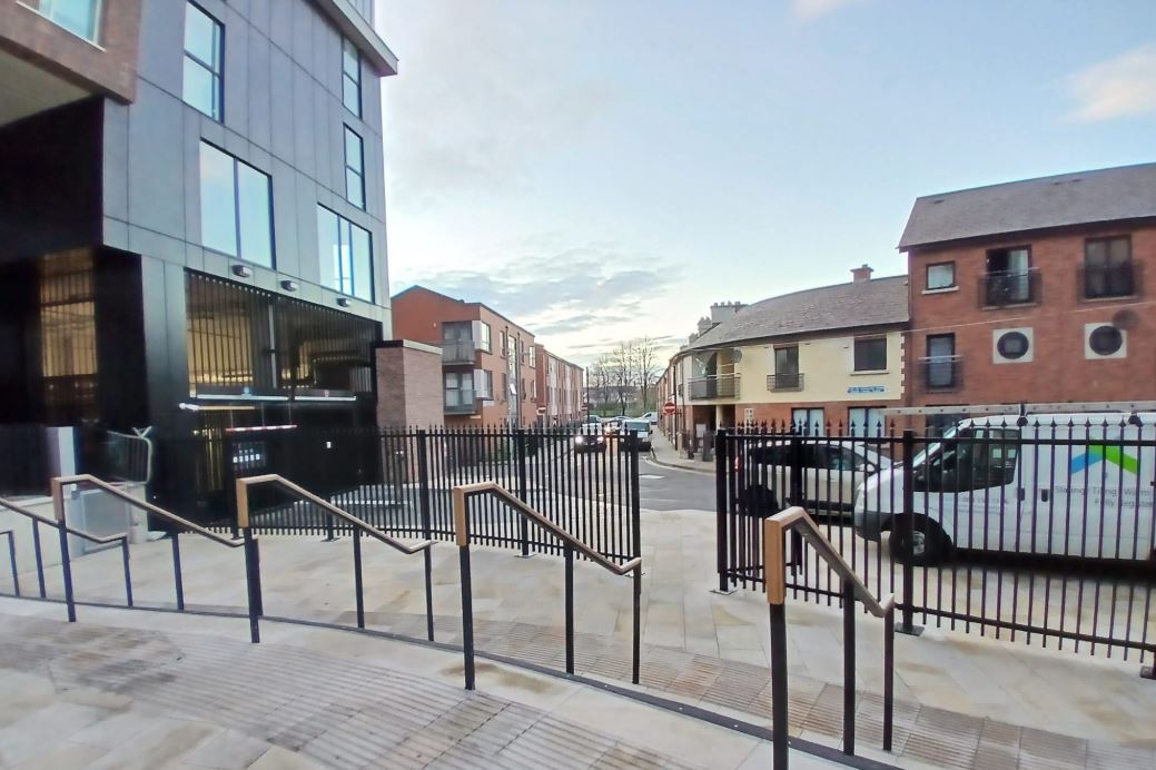 2024 12 Grand Canal Harbour Dublin 8 gates and fences by Sam Trunam Dublin Inquirer