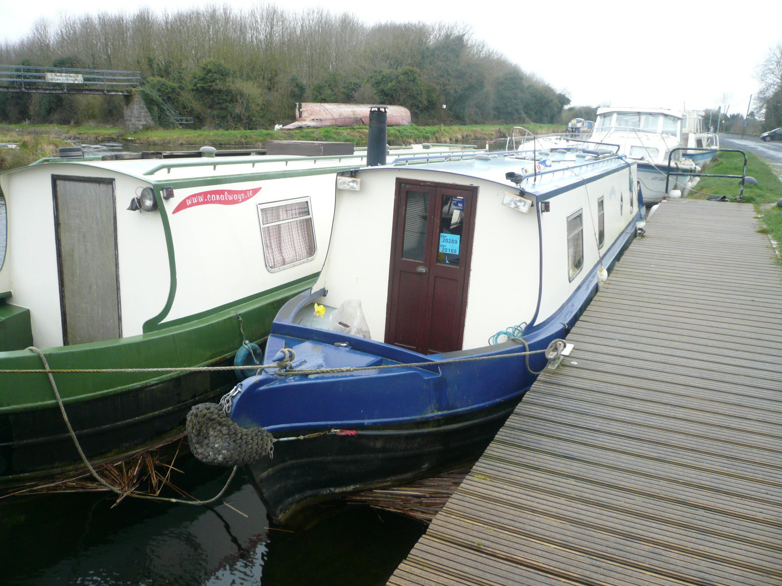 2017 03 Grand Canal Lowtown Canalways Rathangan  hireboats