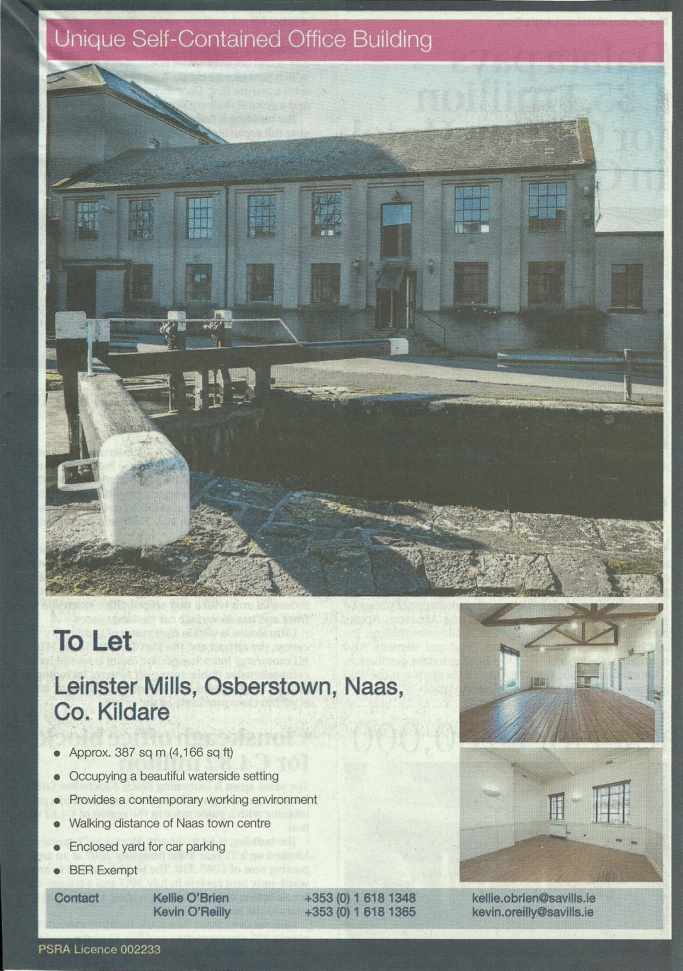 2015 10 18th Grand Canal Naas Leinster Mills Lock To Let