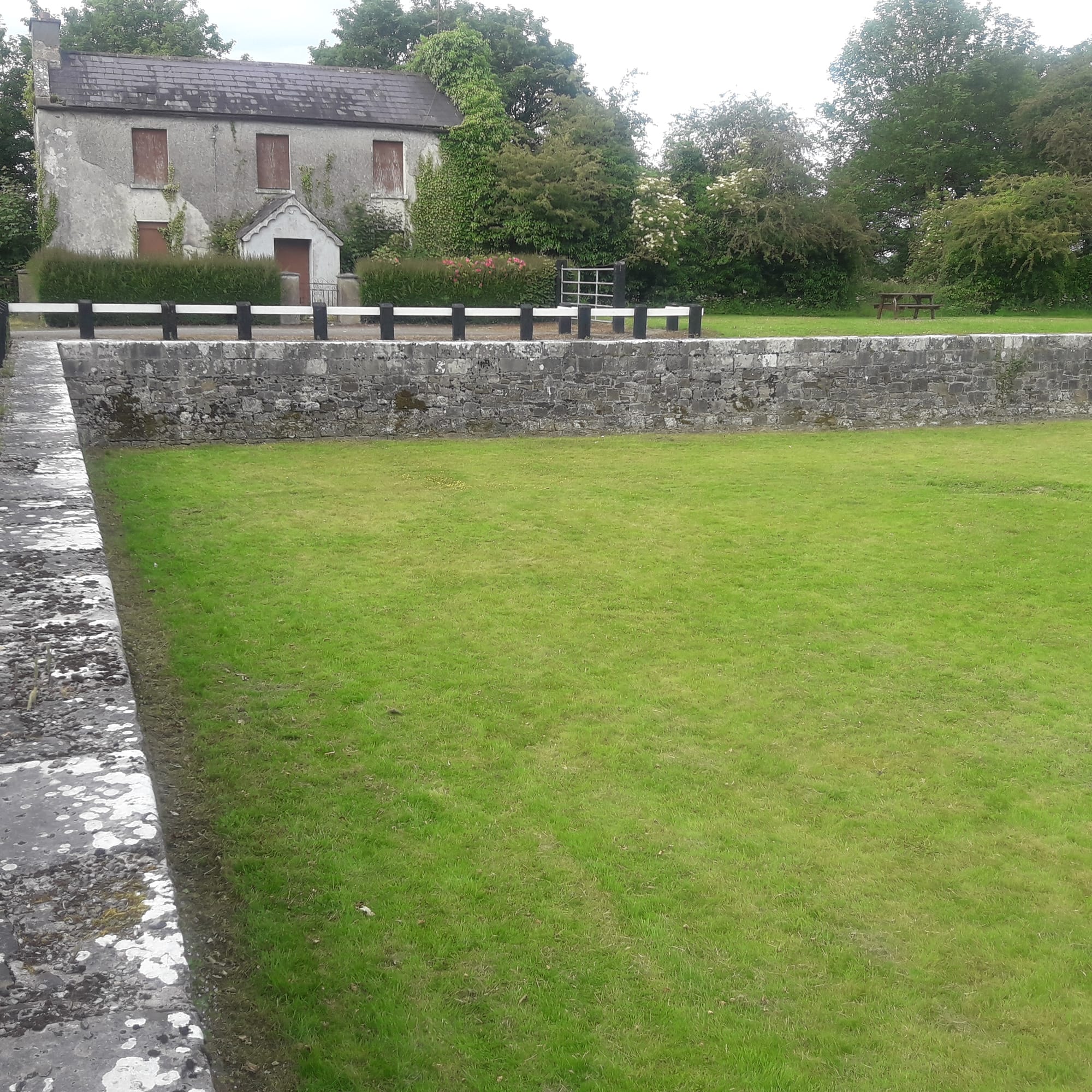 2019 06 21st Grand Canal Kilbeggan harbour, with derelict harbourmasters house