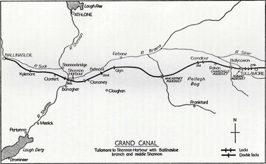 1956 Ballinasloe Canal map from ballinasloecanal.ie website