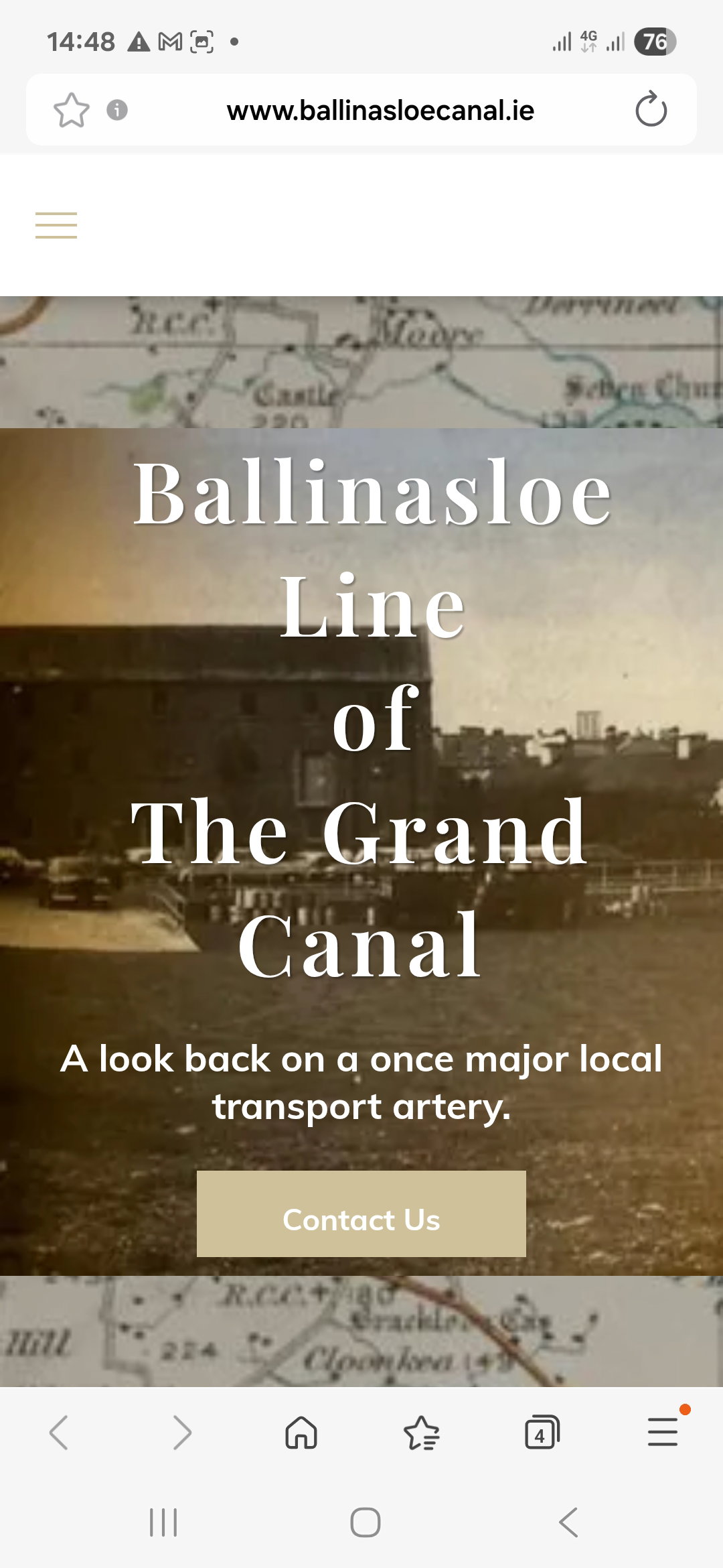 2017 12 Grand Canal Ballinasloe, web site recalls the history