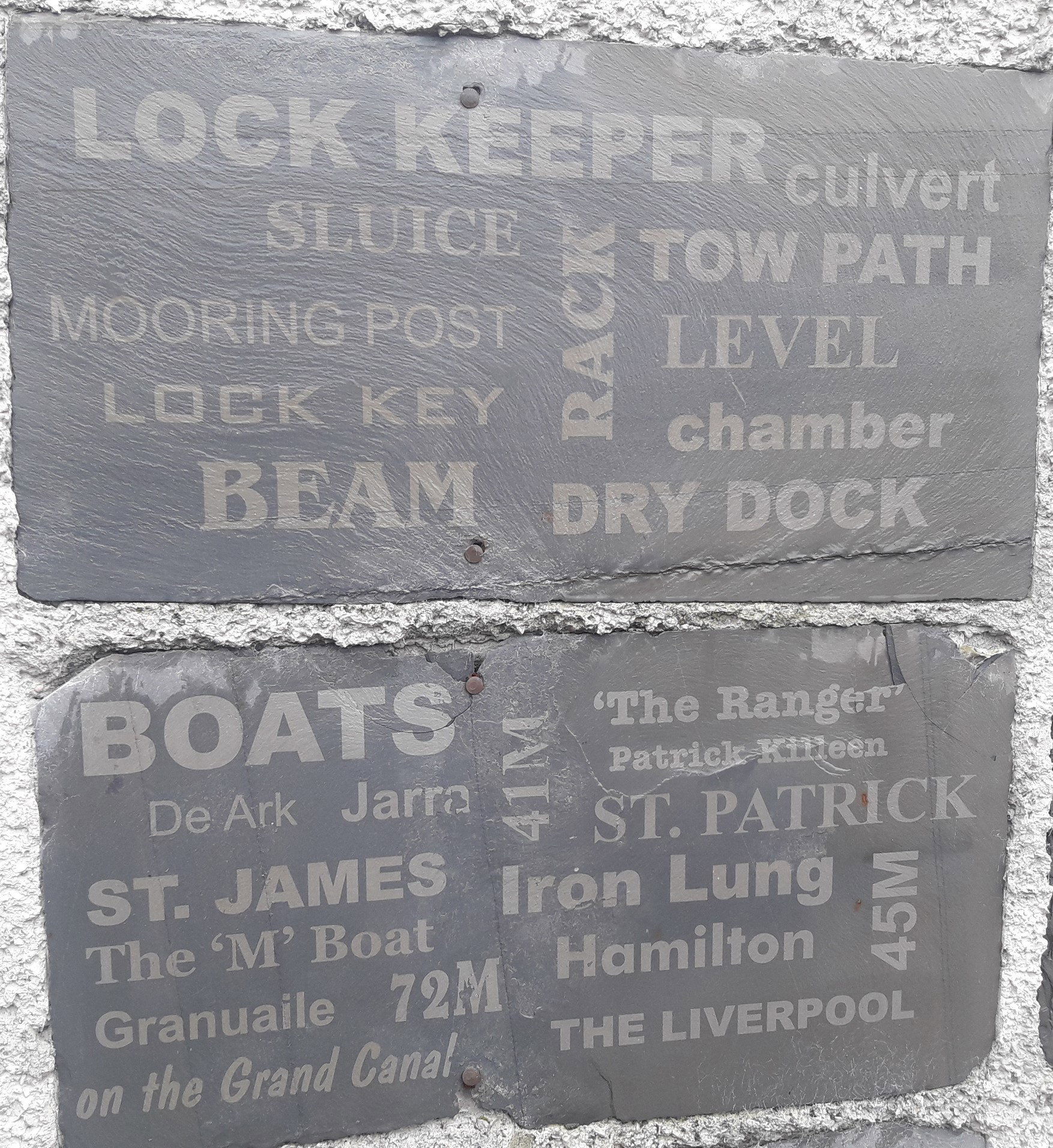 2019 06 22nd Grand Canal Shannon Harbour artwork project at Bell Harbour yard