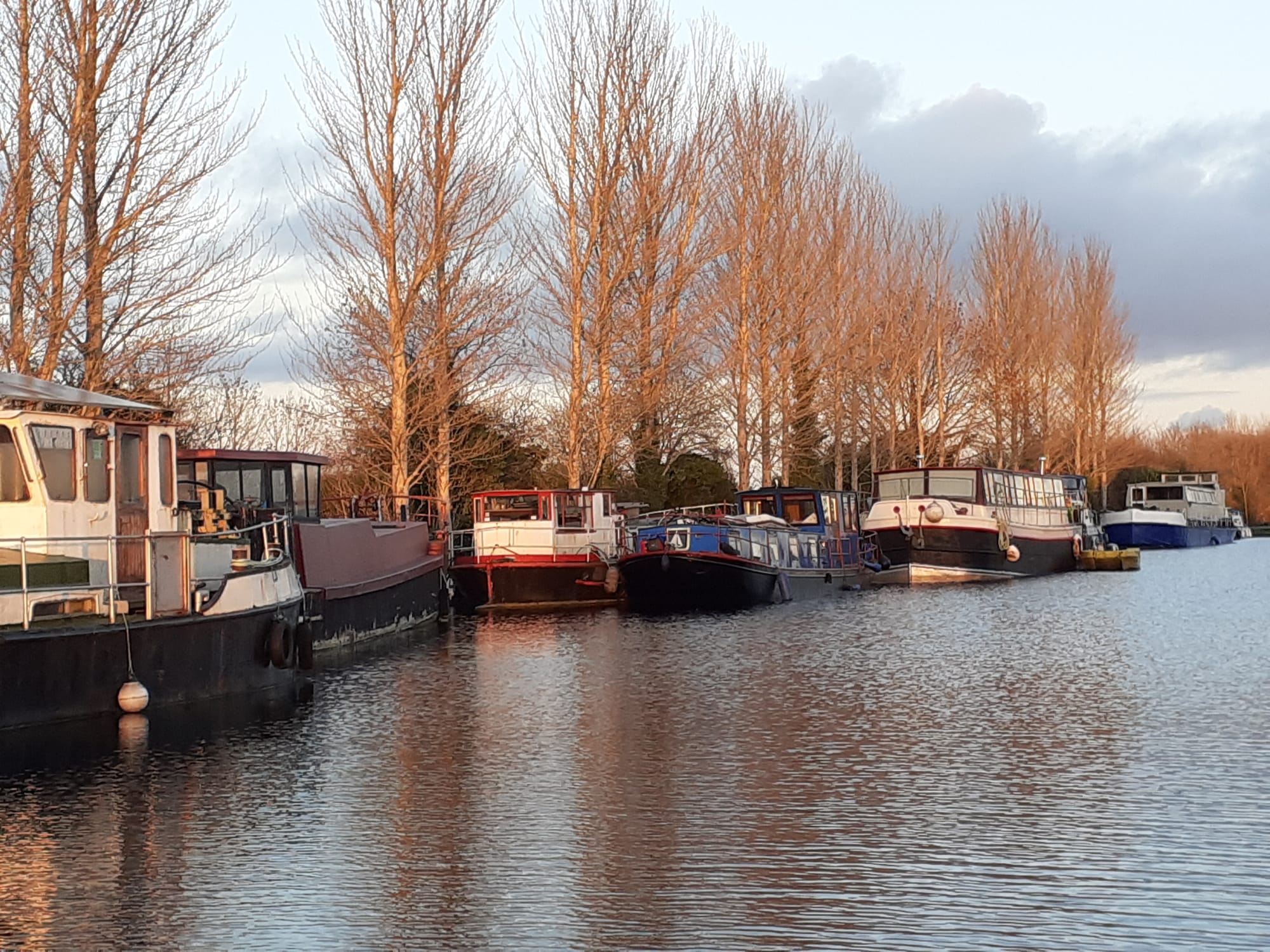 2020 12 31st Grand Canal Shannon Harbour canal frozen