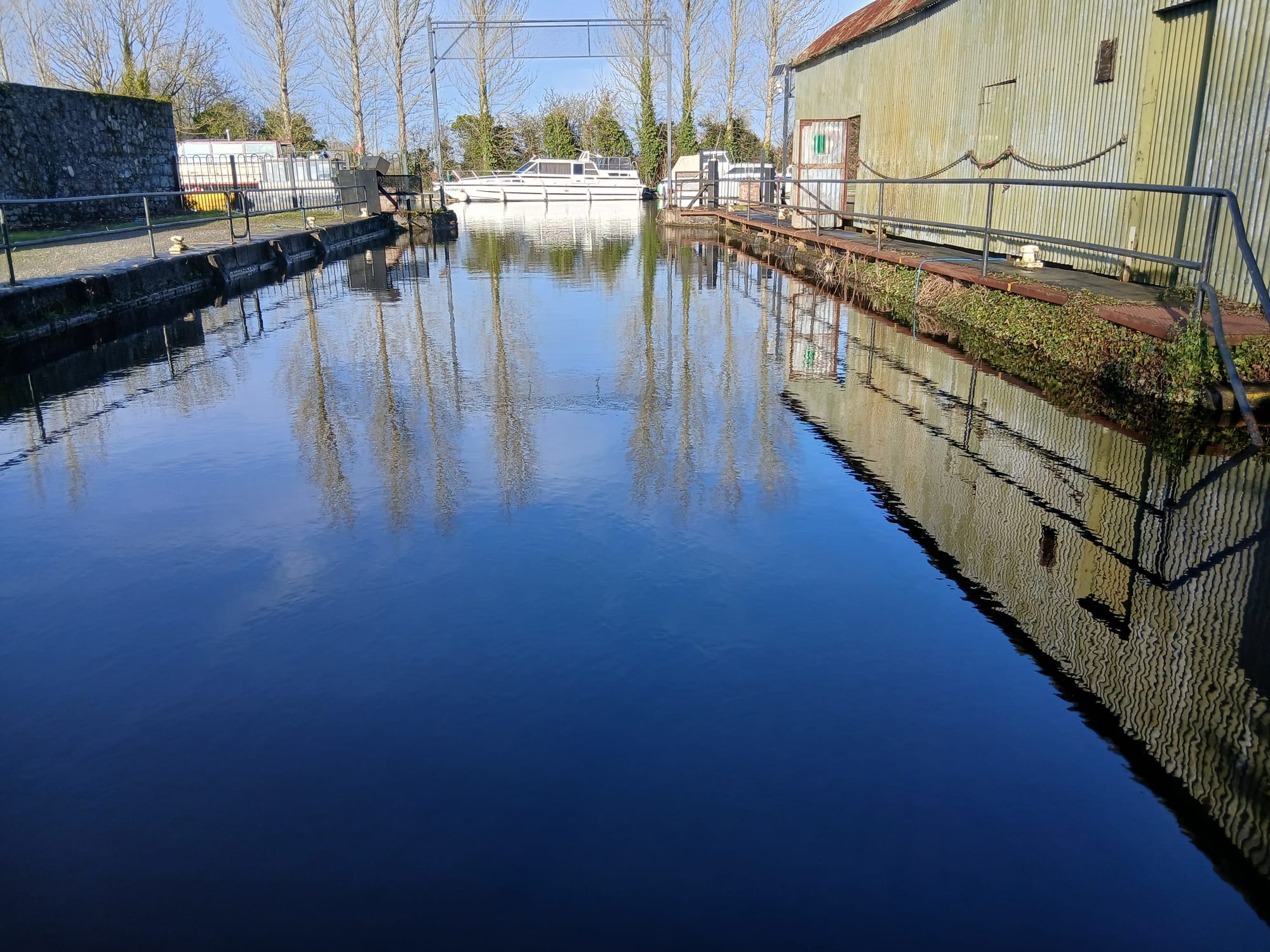 2026 01 15th Grand Canal Shannon Harbour open dry dock
