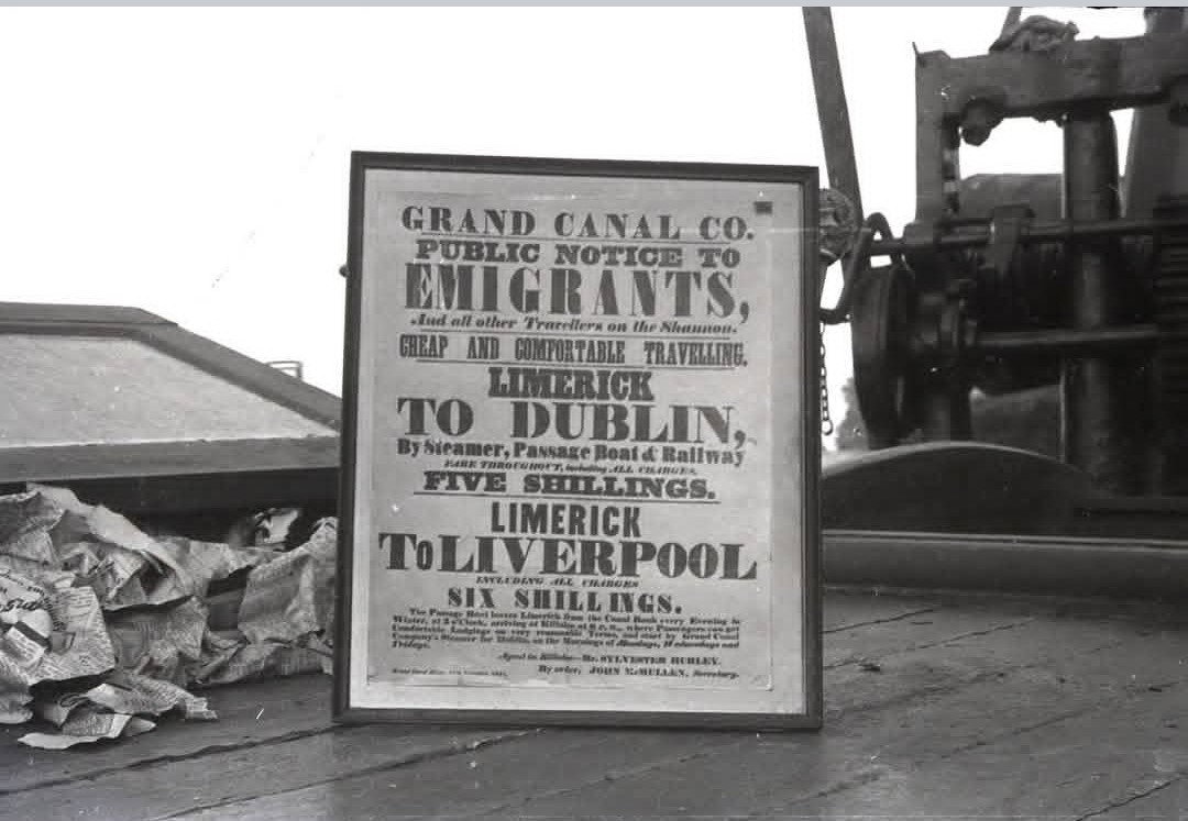 1970 Grand Canal emigrant taxi advert by Arthur Fadden