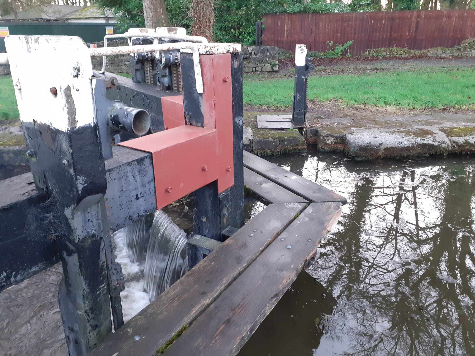 2021 12 10th Grand Canal lock 16 temporary repair