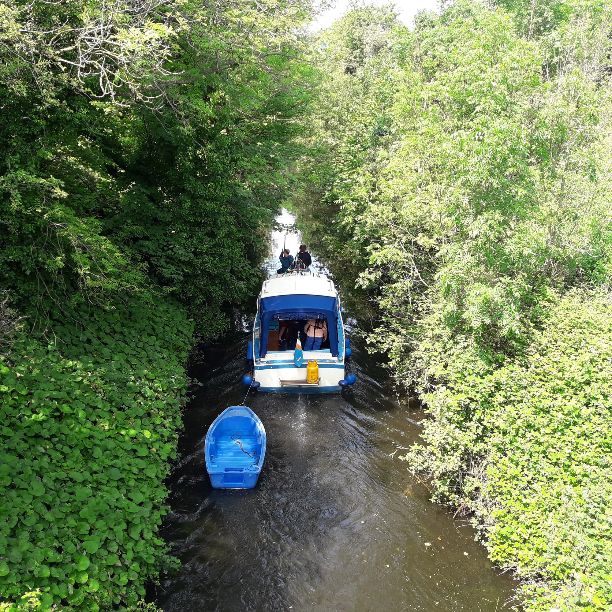 2019 06 02nd Royal Canal Dublin, Deep Sinking, boats underway west of Lock 12 Castleknock