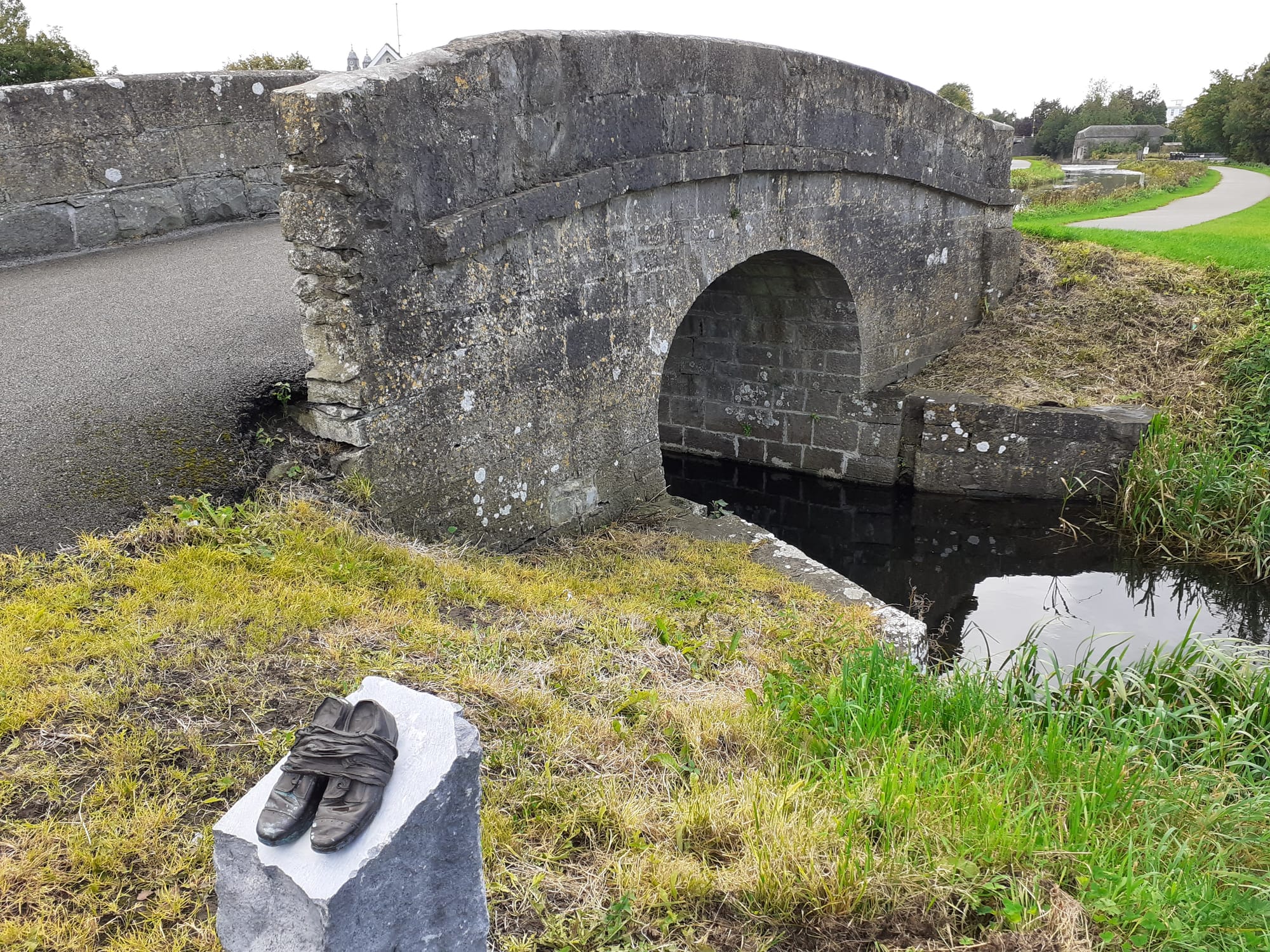 2020 09 11th Royal Canal Mullingar, bridge over the canal feeder from Lough Owel