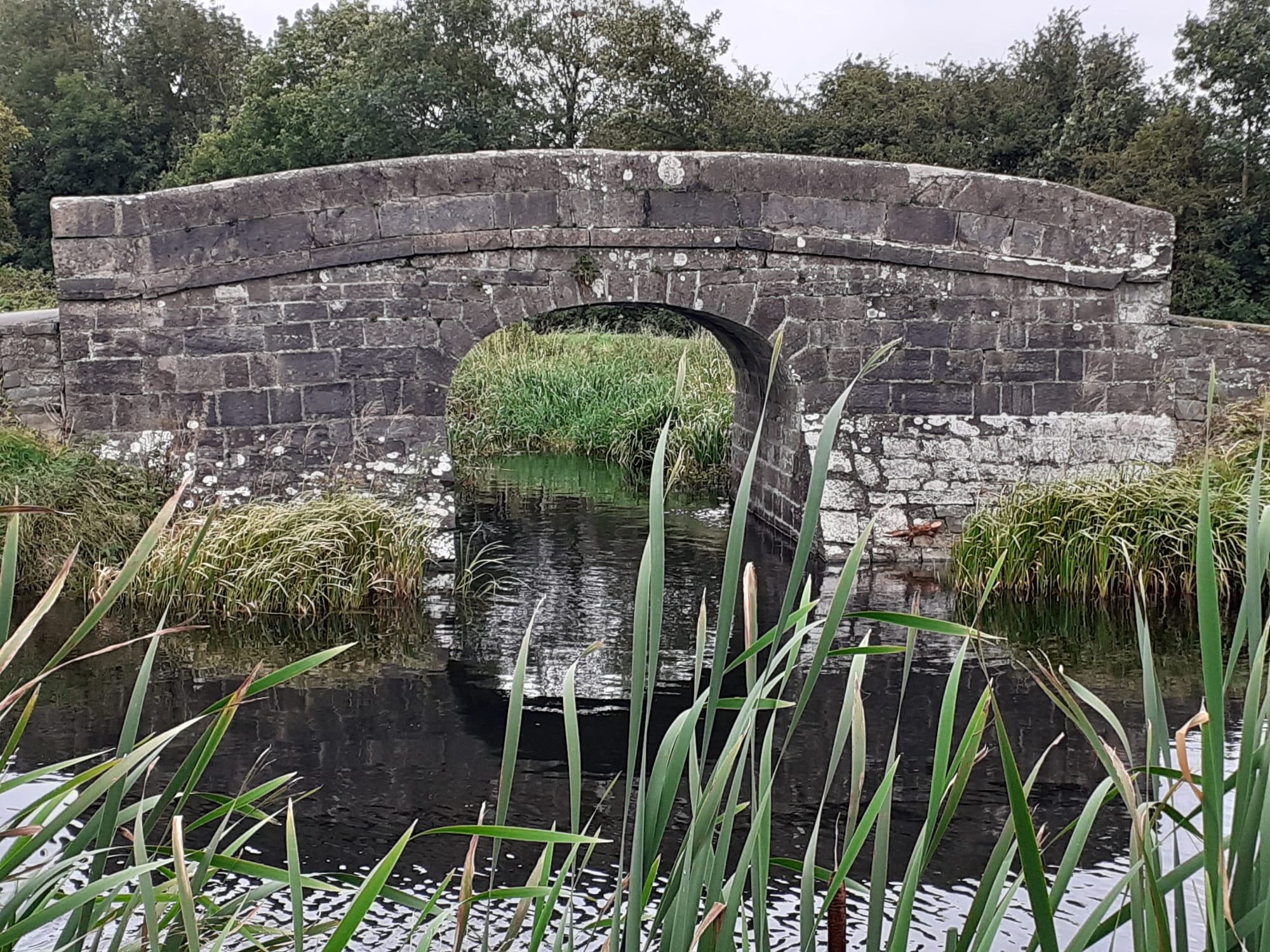2020 09 11th Royal Canal Mullingar, bridge over the canal feeder from Lough Owel