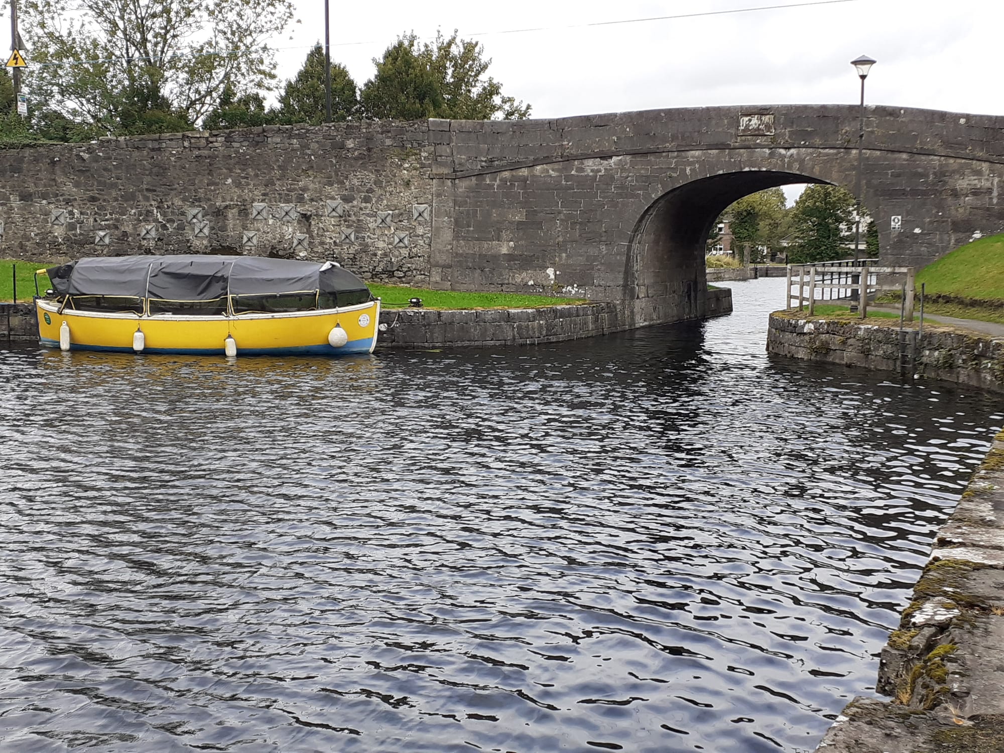 2020 09 11th Royal Canal Mullingar harbour, community tour boat