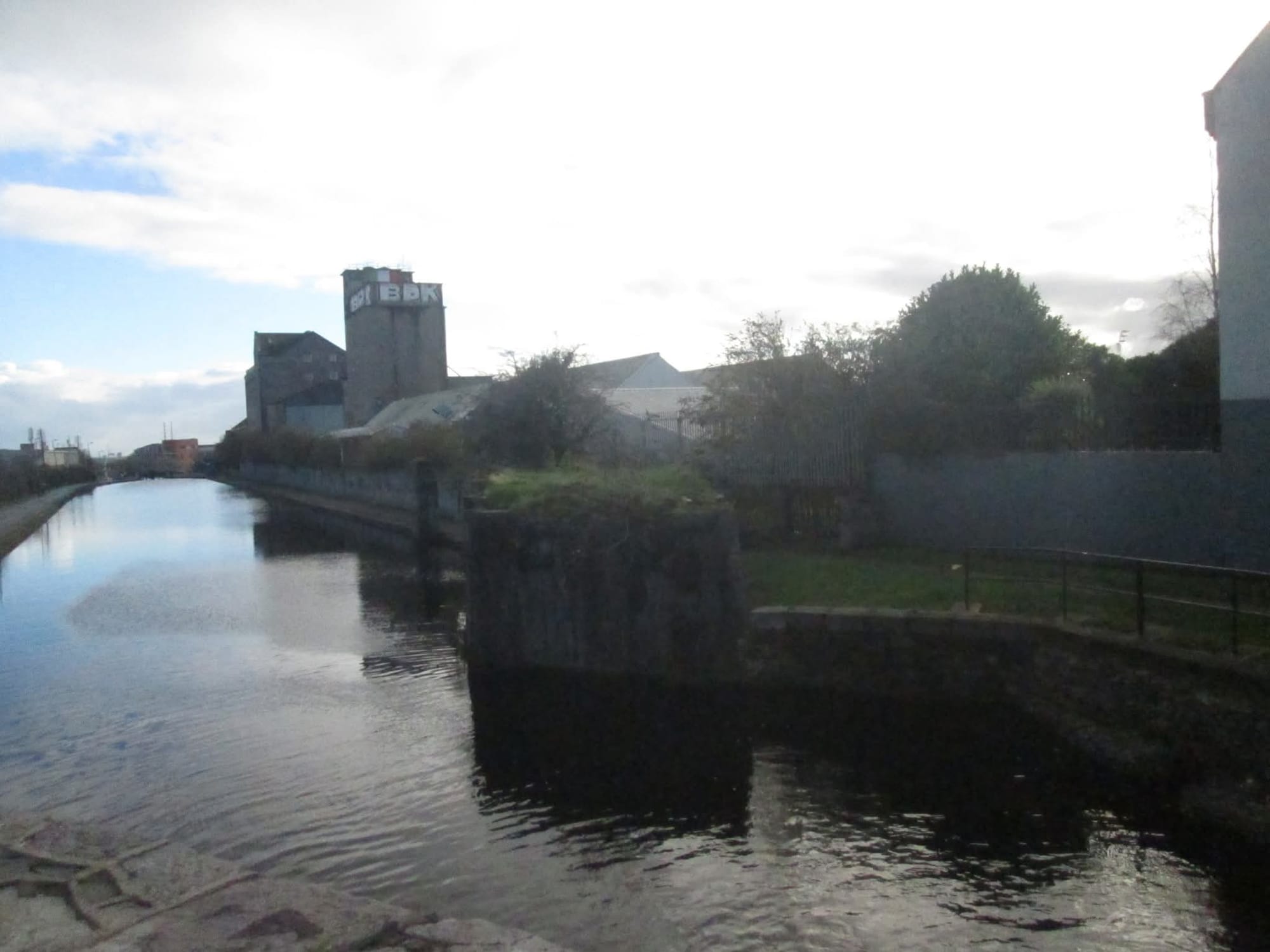 2025 11 26th Royal Canal Phibsboro mills, former railway crossing