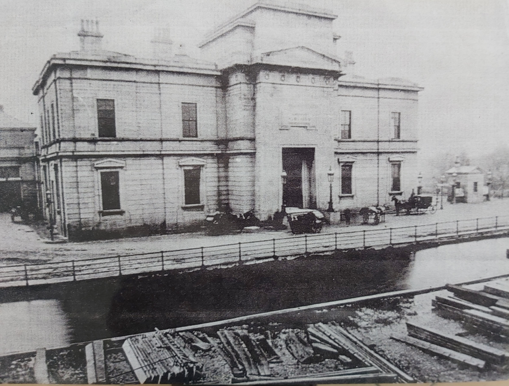 1950s Royal Canal Dublin Broadstone Basin former Royal Canal Company office