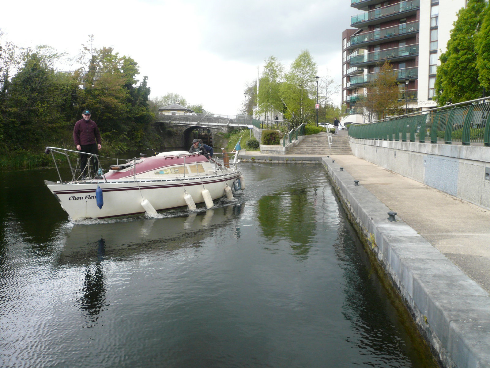 2017 04 29th Royal Canal Lock 10 Ashtown, IWAI rally into Dublin
