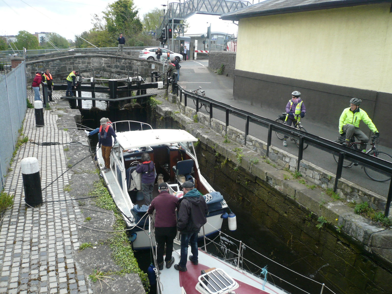 2017 04 29th Royal Canal Lock 10 rally into Dublin