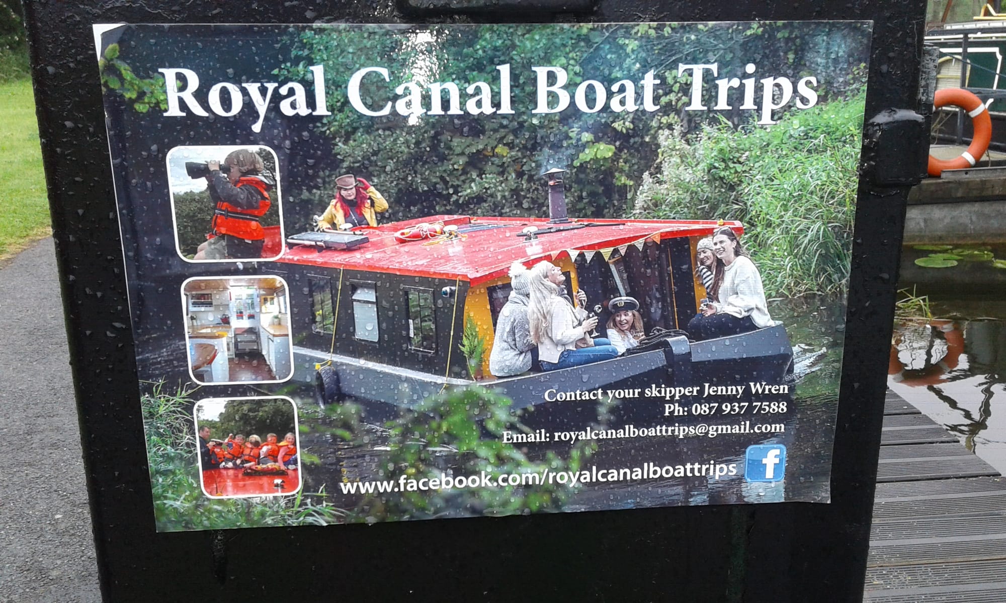 2018 05 27th Royal Canal Dublin  Castleknock Jenny Wren barge hire