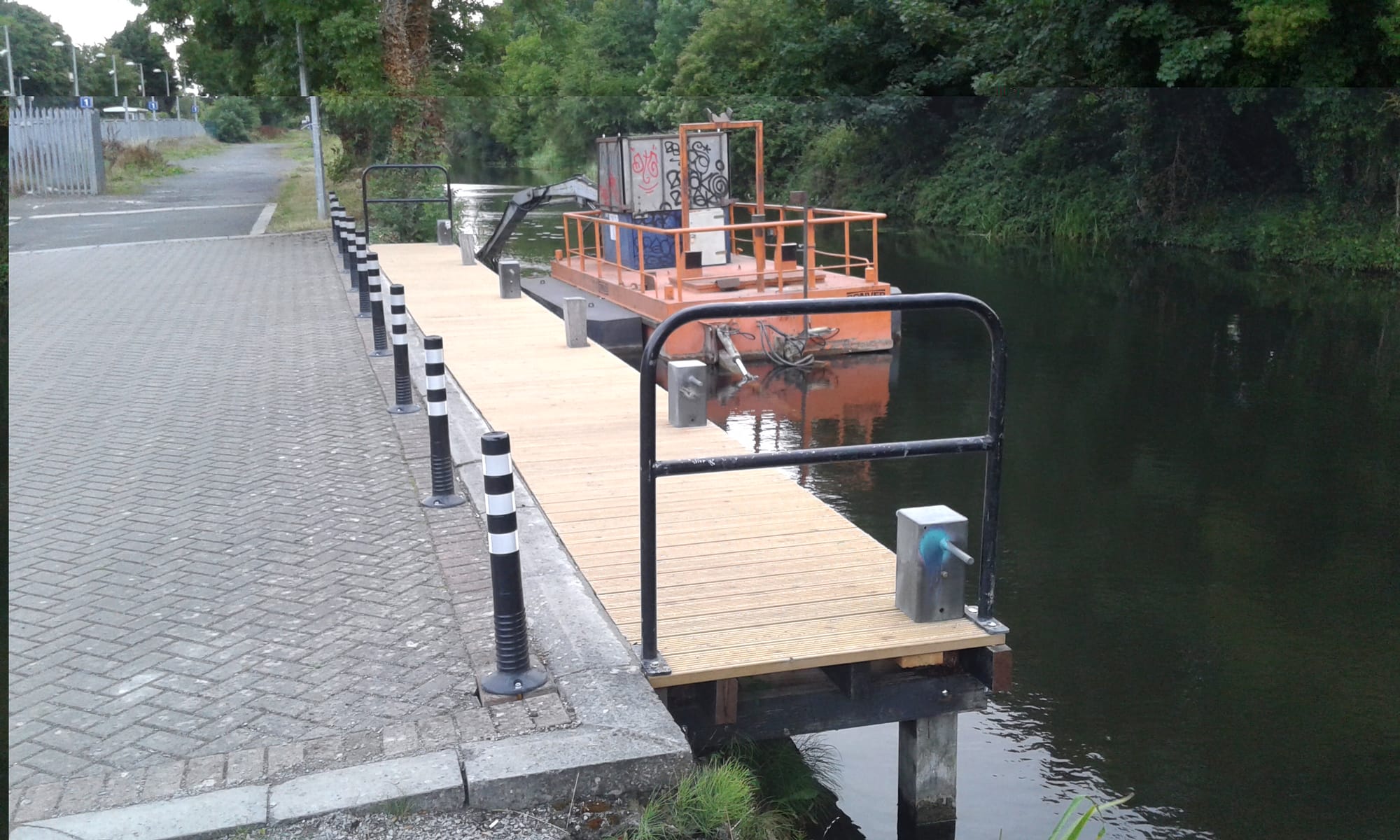 2018 08 01st Royal Canal lock 12 Castleknock new jetty
