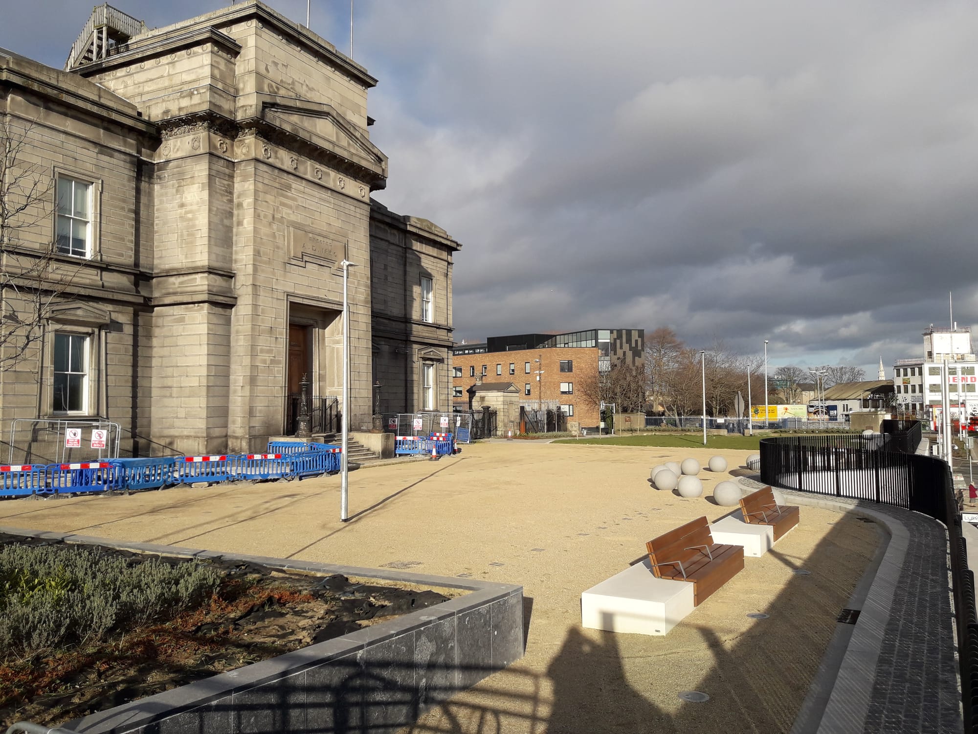 2019 02 18th Royal Canal Dublin Broadstone infilled, former Royal Canal Company headquarters building