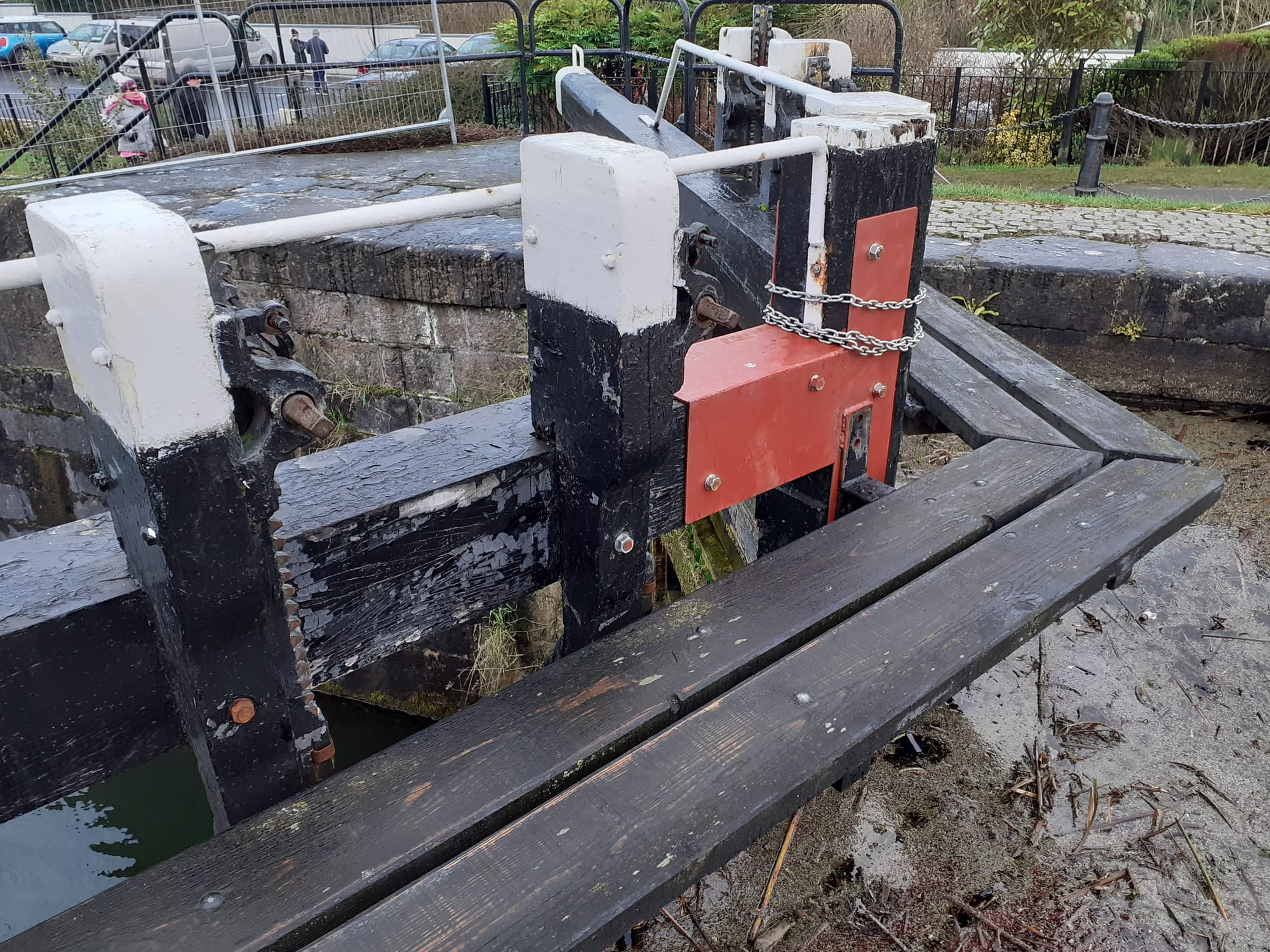 2021 03 17th Royal Canal lock 12 gates repairs and padlocked