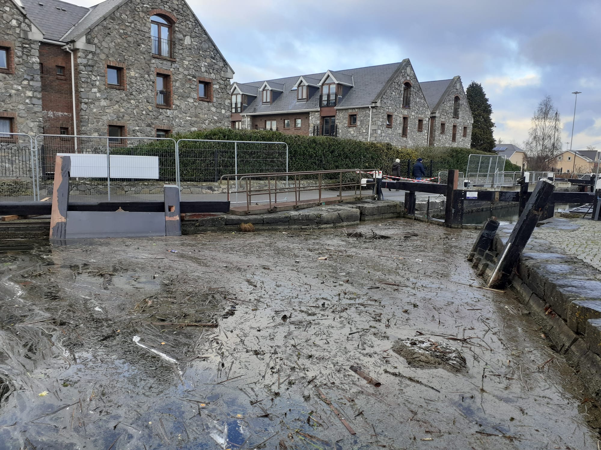2021 03 19th Royal Canal lock 12 gates repairs