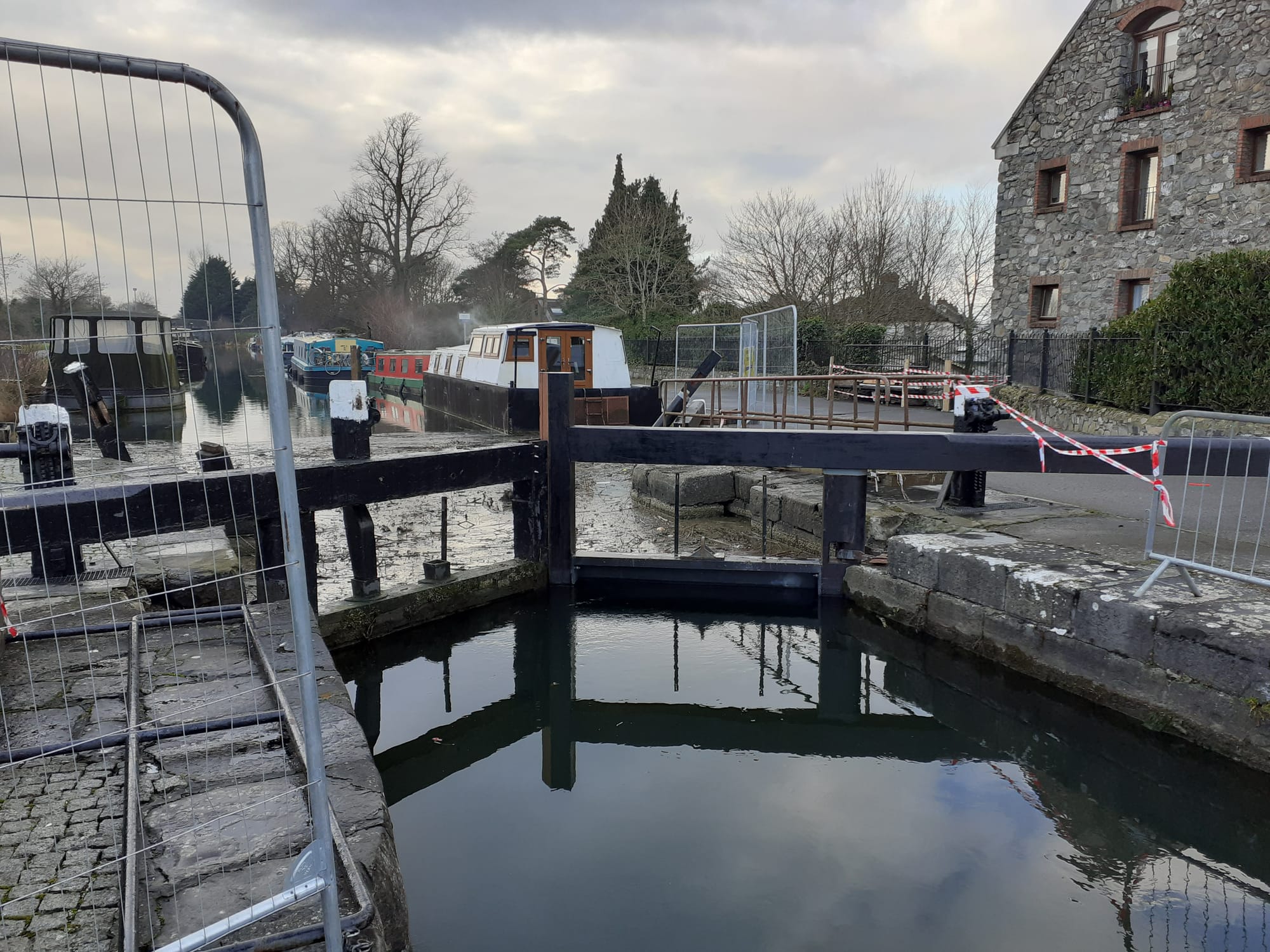 2021 03 19th Royal Canal lock 12 gates repairs