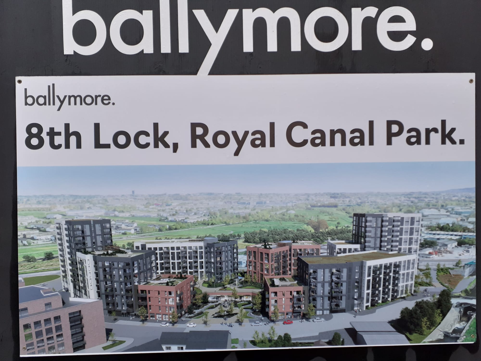2022 02 20th Royal Canal Dublin Lock 8 developer Ballymore