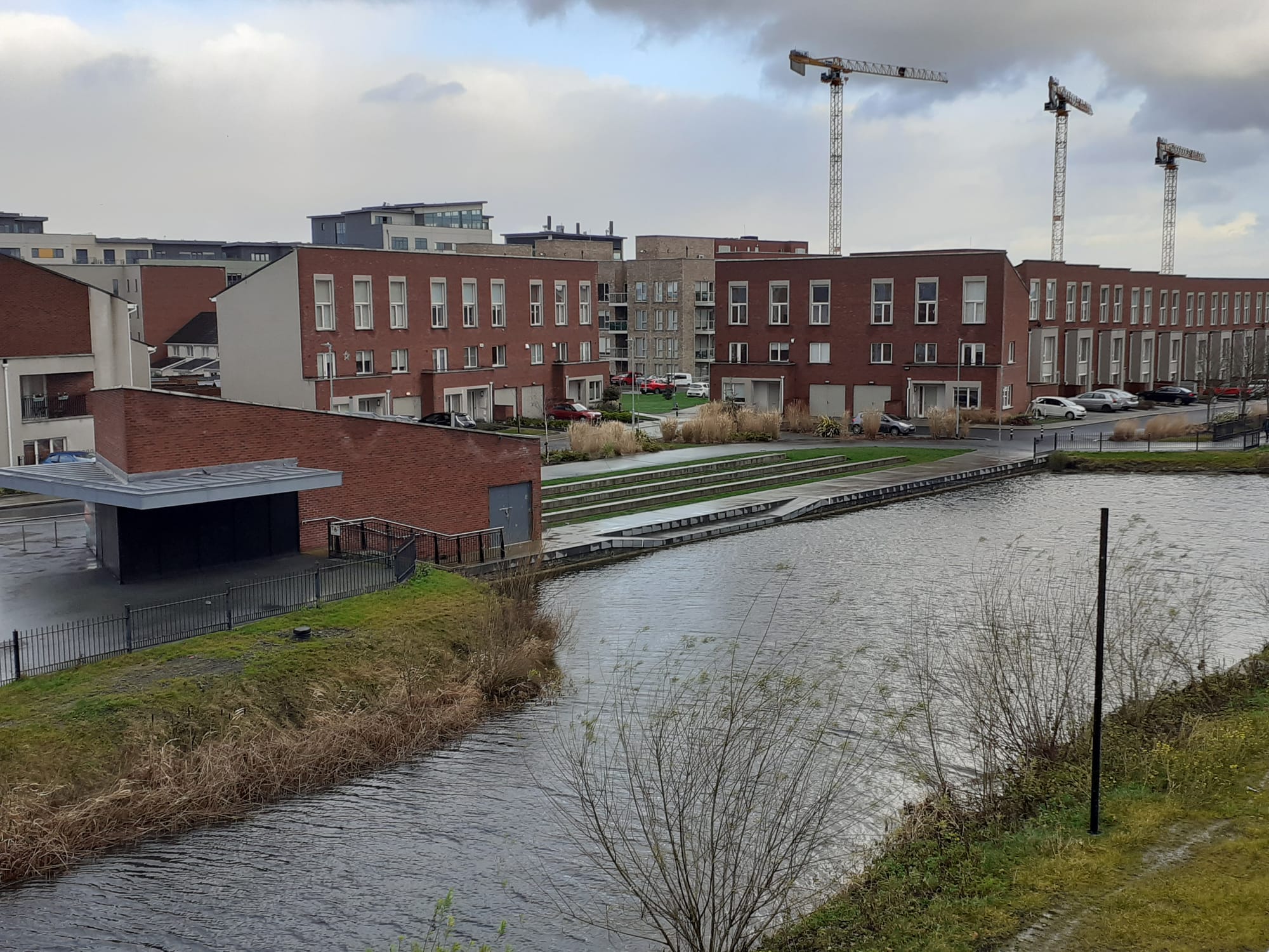2022 02 20th Royal Canal Dublin Lock 9 Pelletstown view from canal bridge