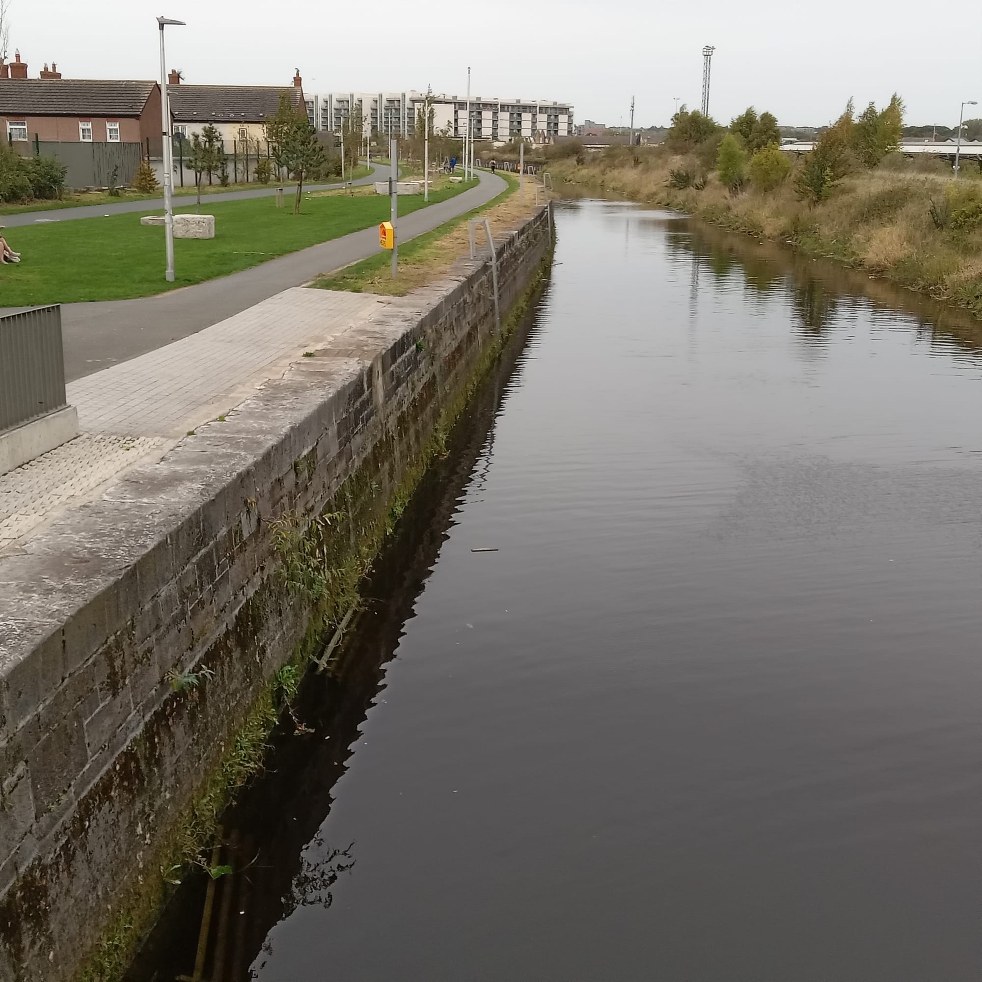 2023 10 07th Royal Canal Sherriff Street, new cycle path