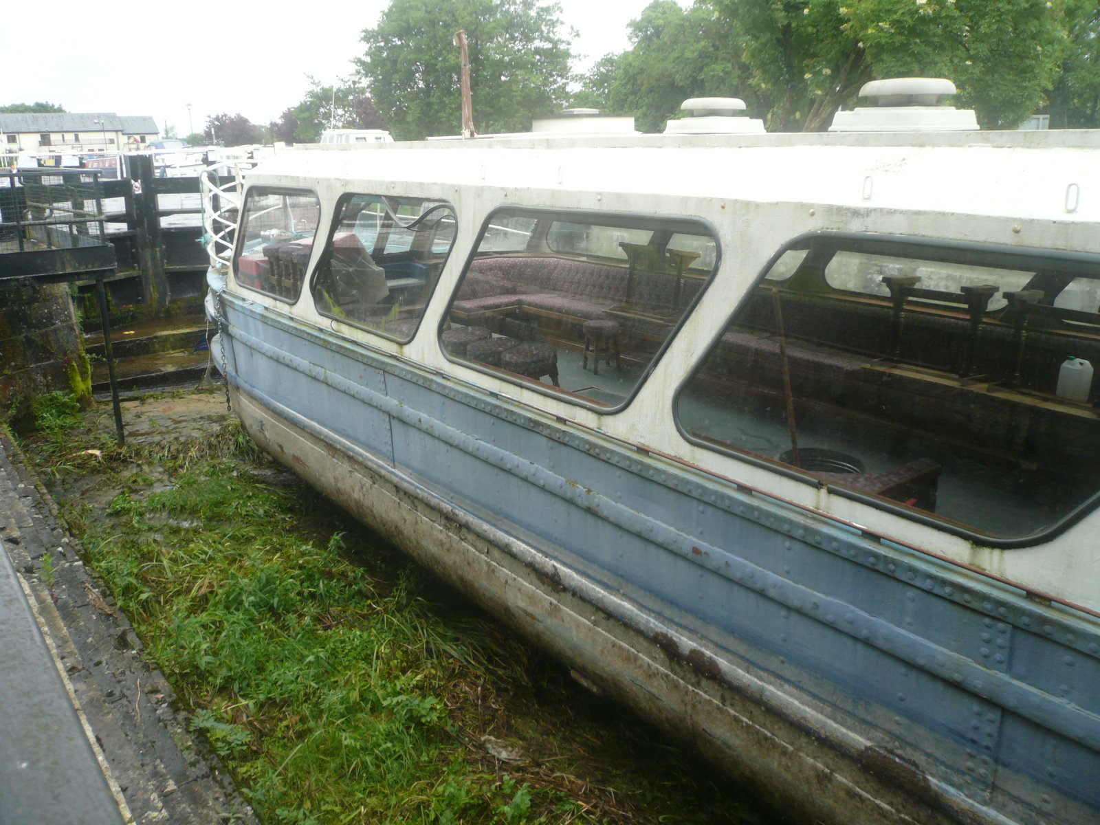 2016 07 Royal Canal Richmond Harbour, Grand Canal Company barge 54M in dry dock