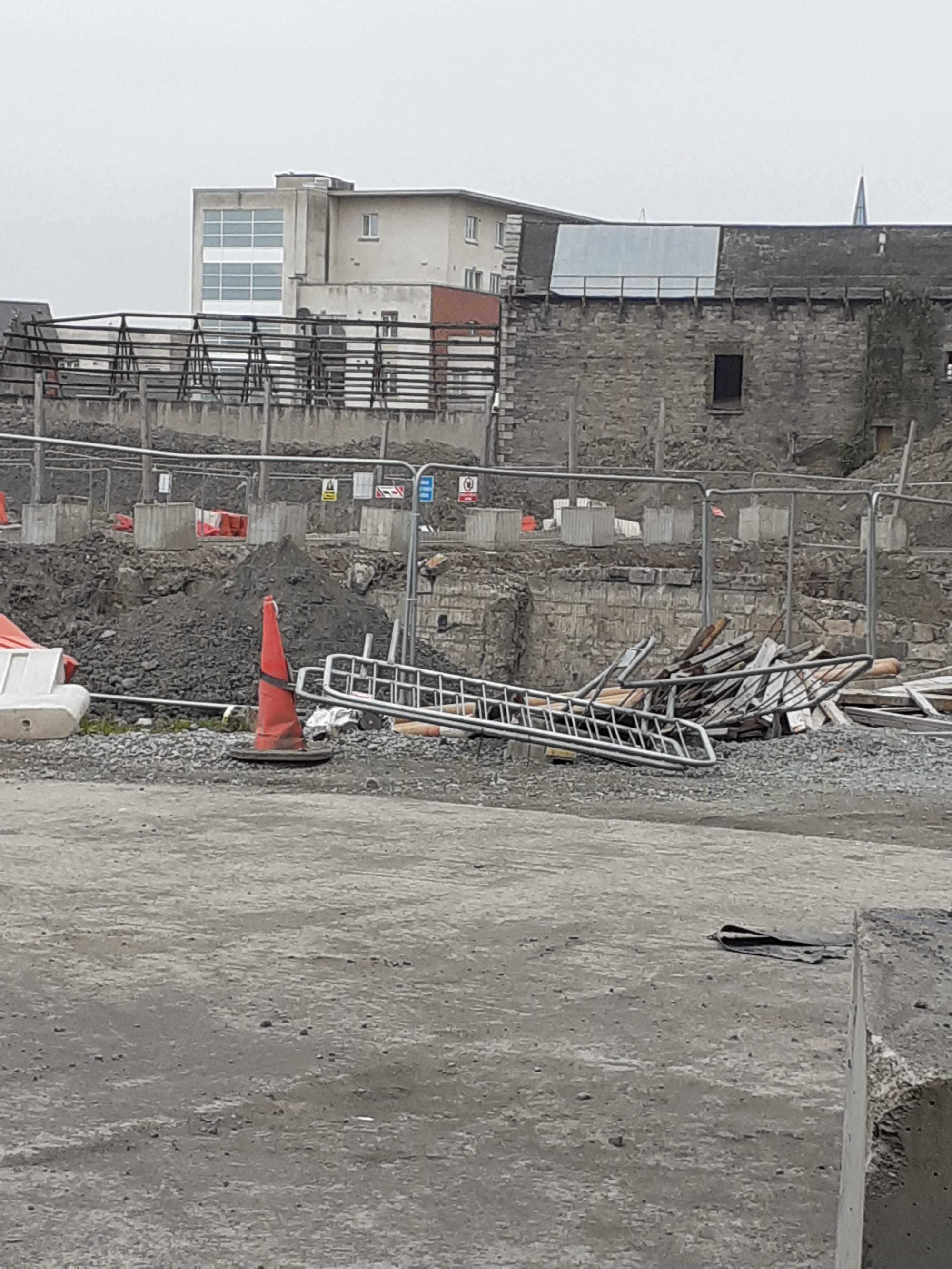 2020 03 02nd Grand Canal Harbour Dublin 8 being filled in