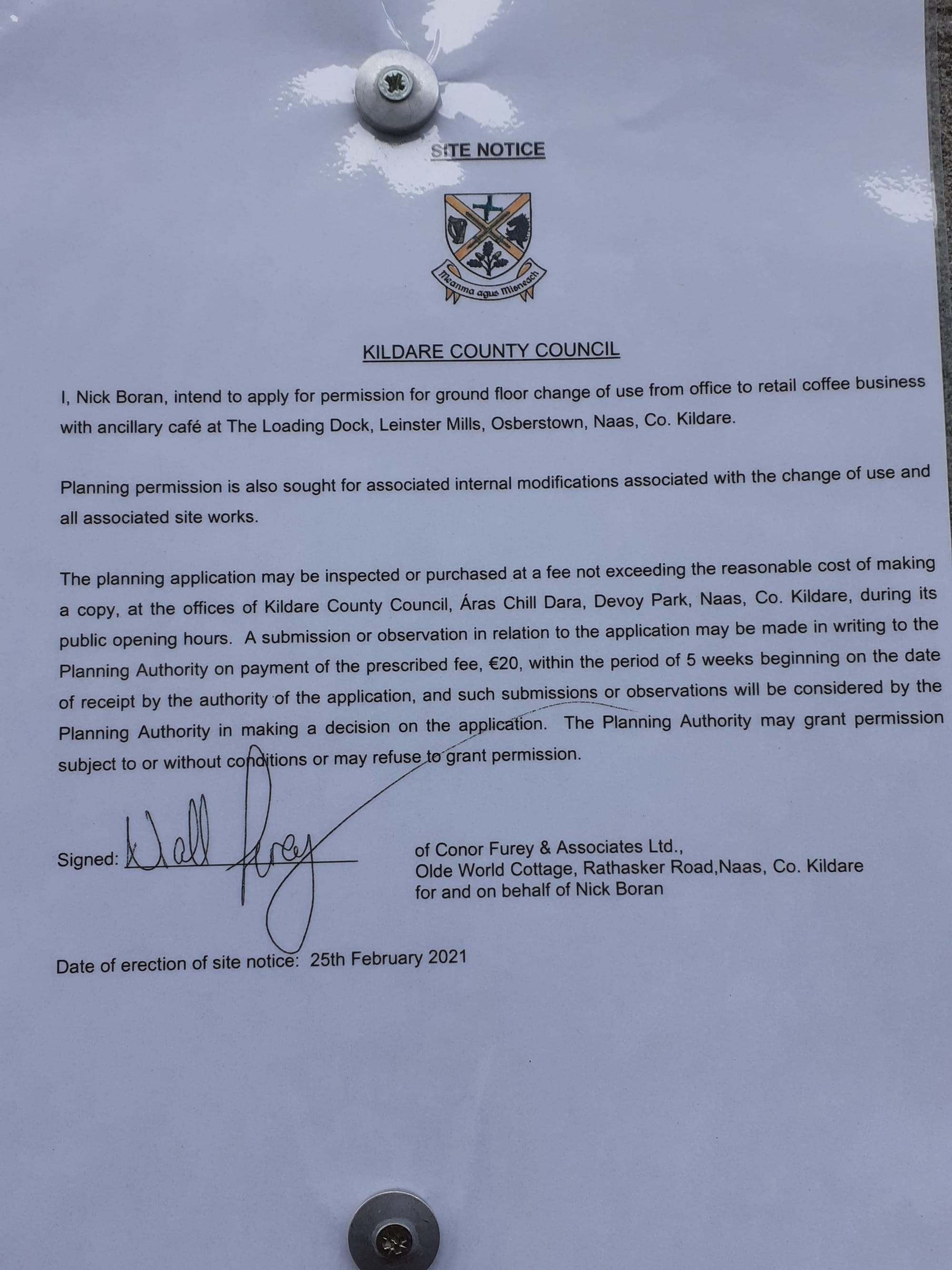 2019 10 28th Grand Canal Naas Line, Lock N2, Leinster Mills, coffee plans