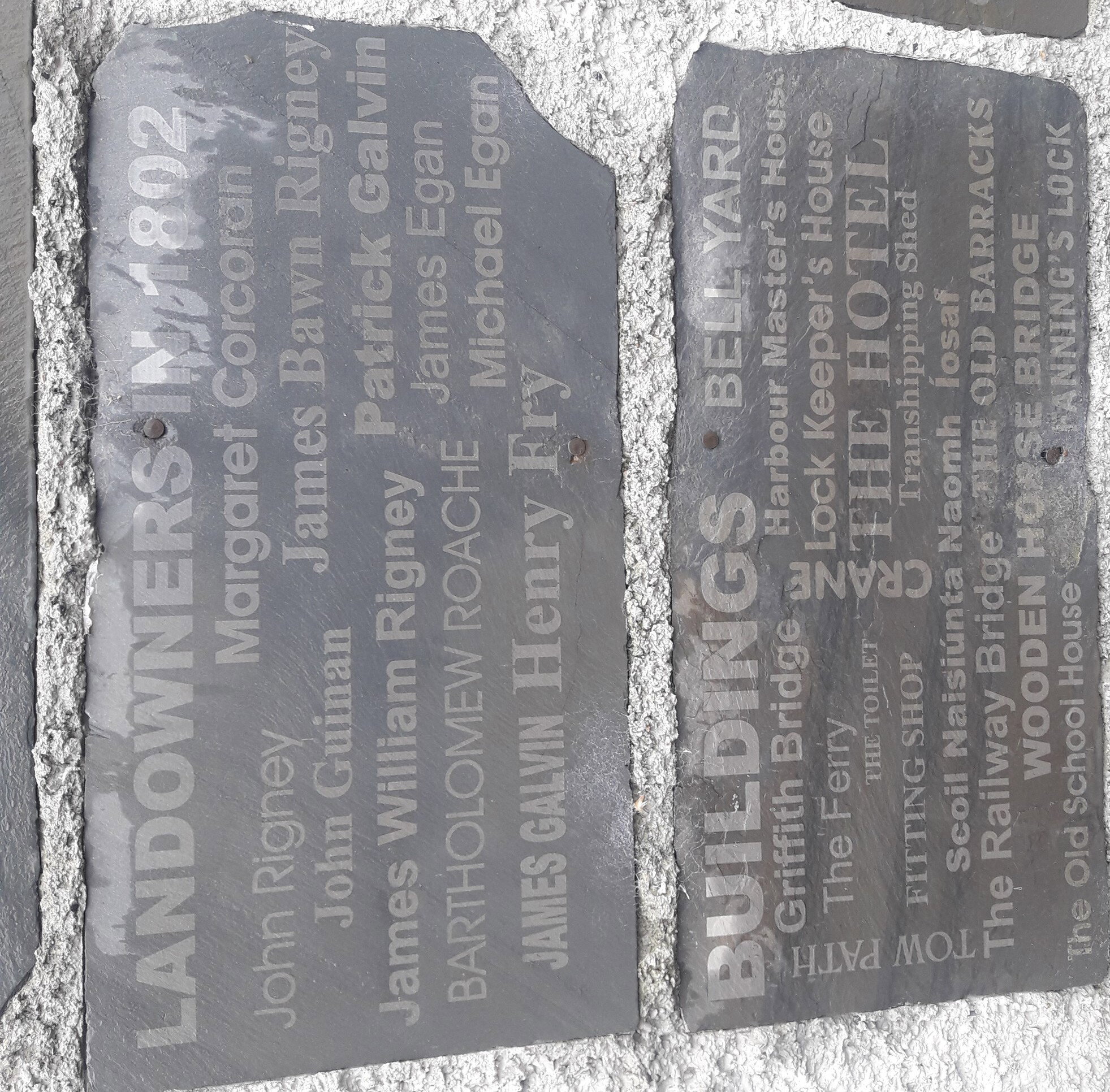 2019 06 22nd Grand Canal Shannon Harbour artwork project at Bell Harbour yard