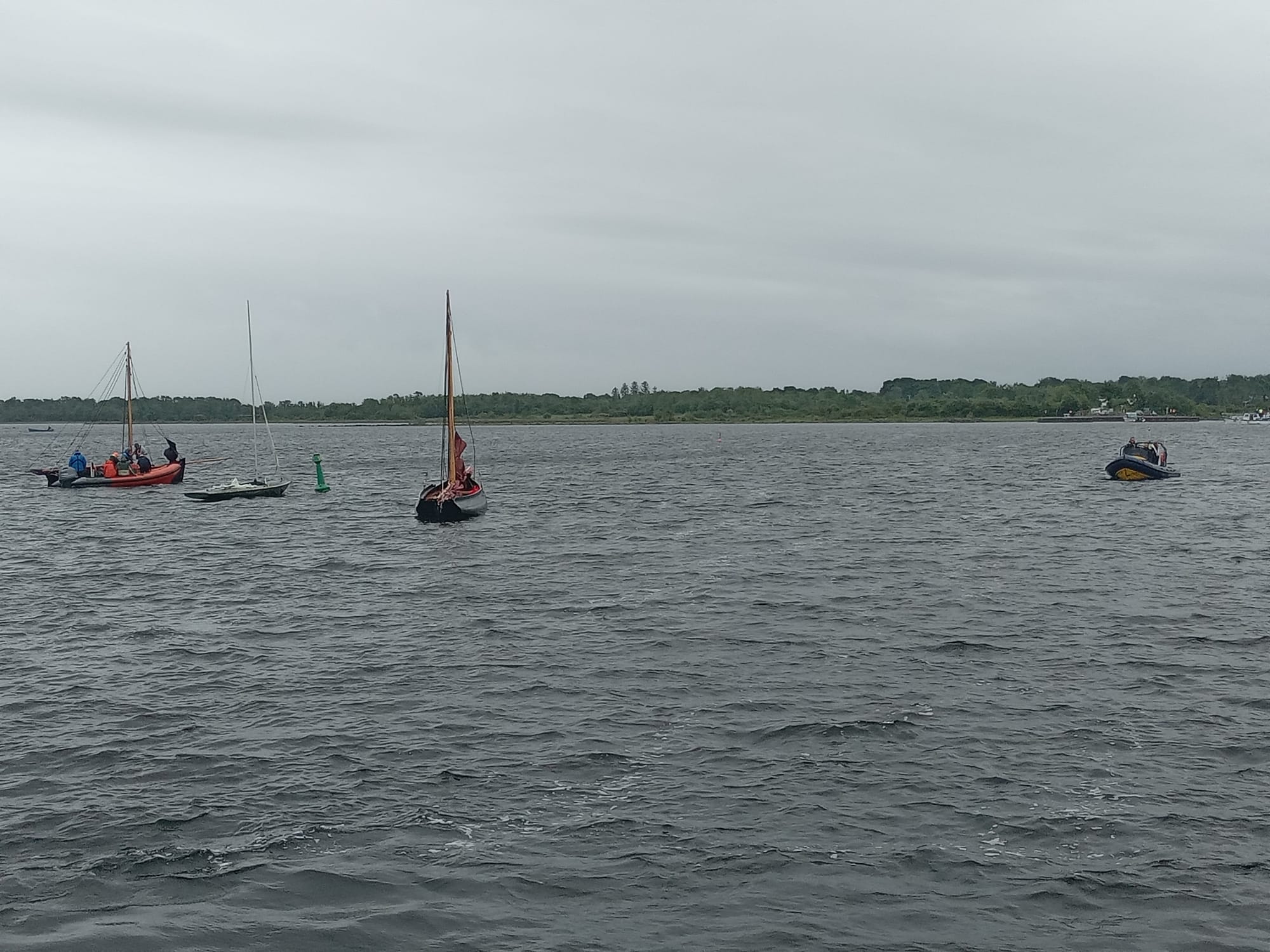 2025 06 28th  Lough Corrib, Cong to Galway race, middle at Knockferry
