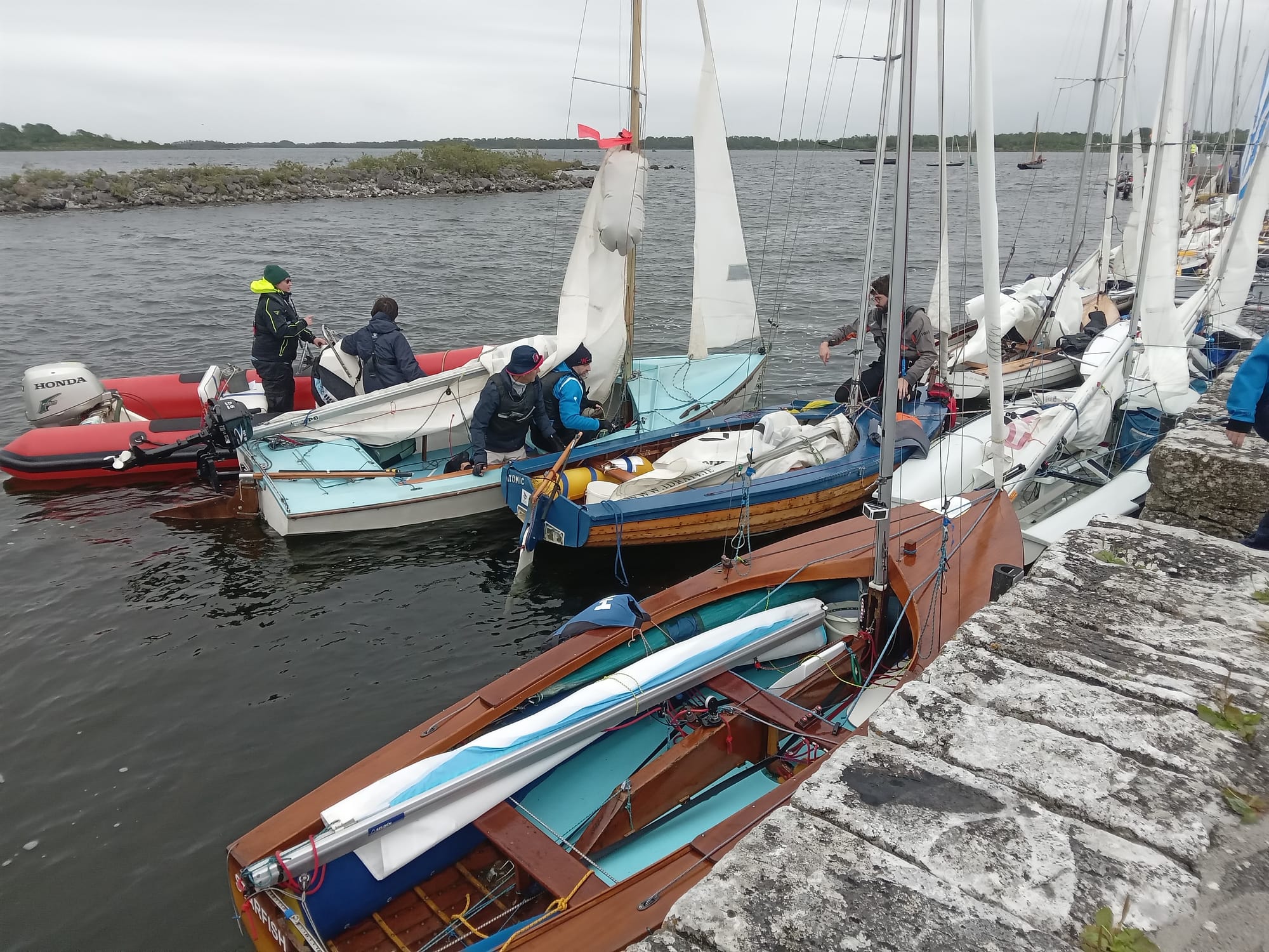 2025 06 28th  Lough Corrib, Cong to Galway race, midway at Knockferry