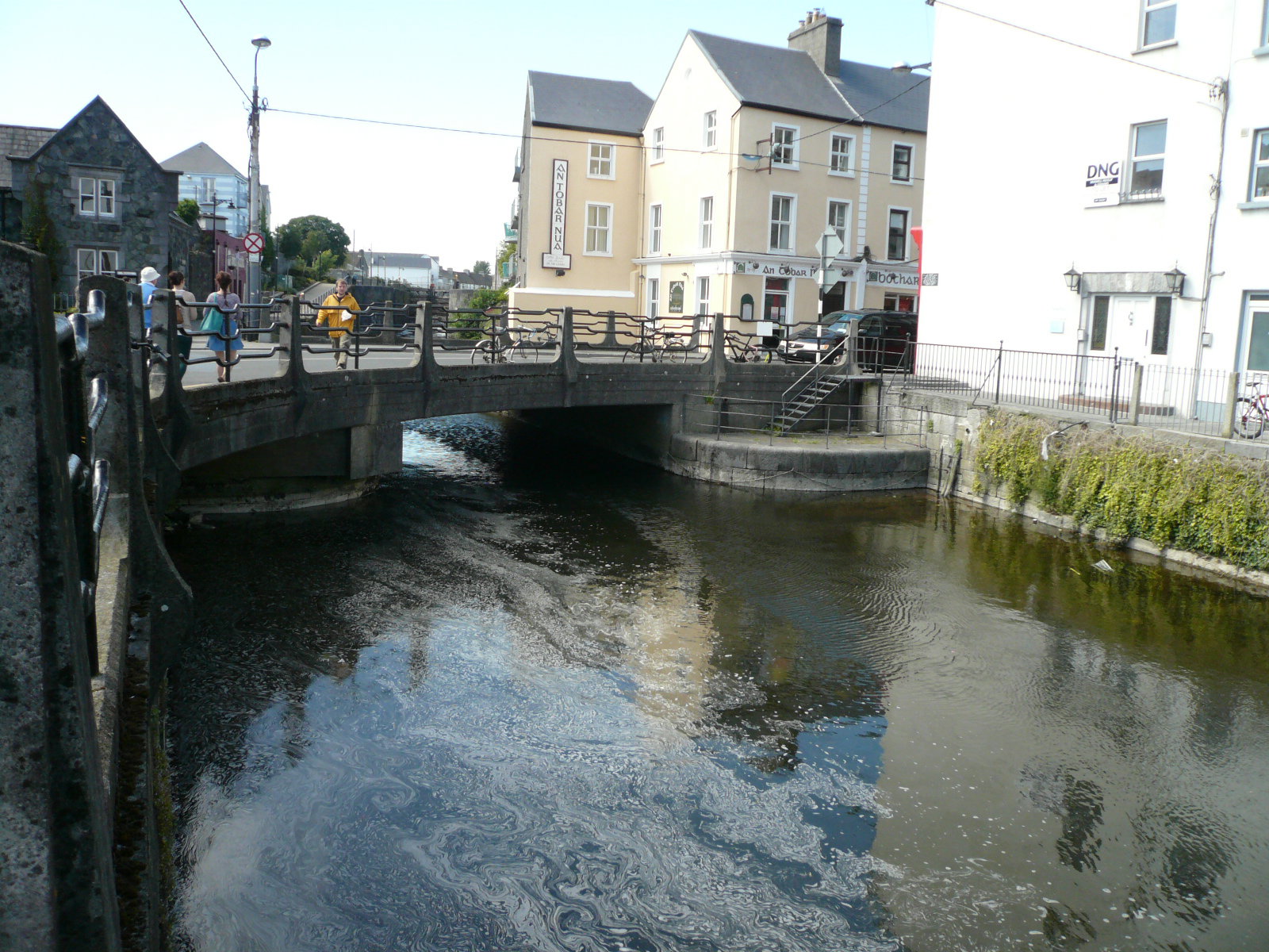 2015 07 Lough Corrib Eglinton Canal Galway, site of former swing bridge