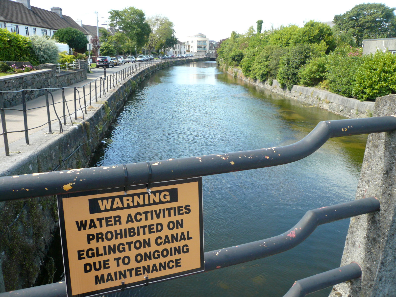 2015 07 Lough Corrib Eglinton Canal, water activities prohibited