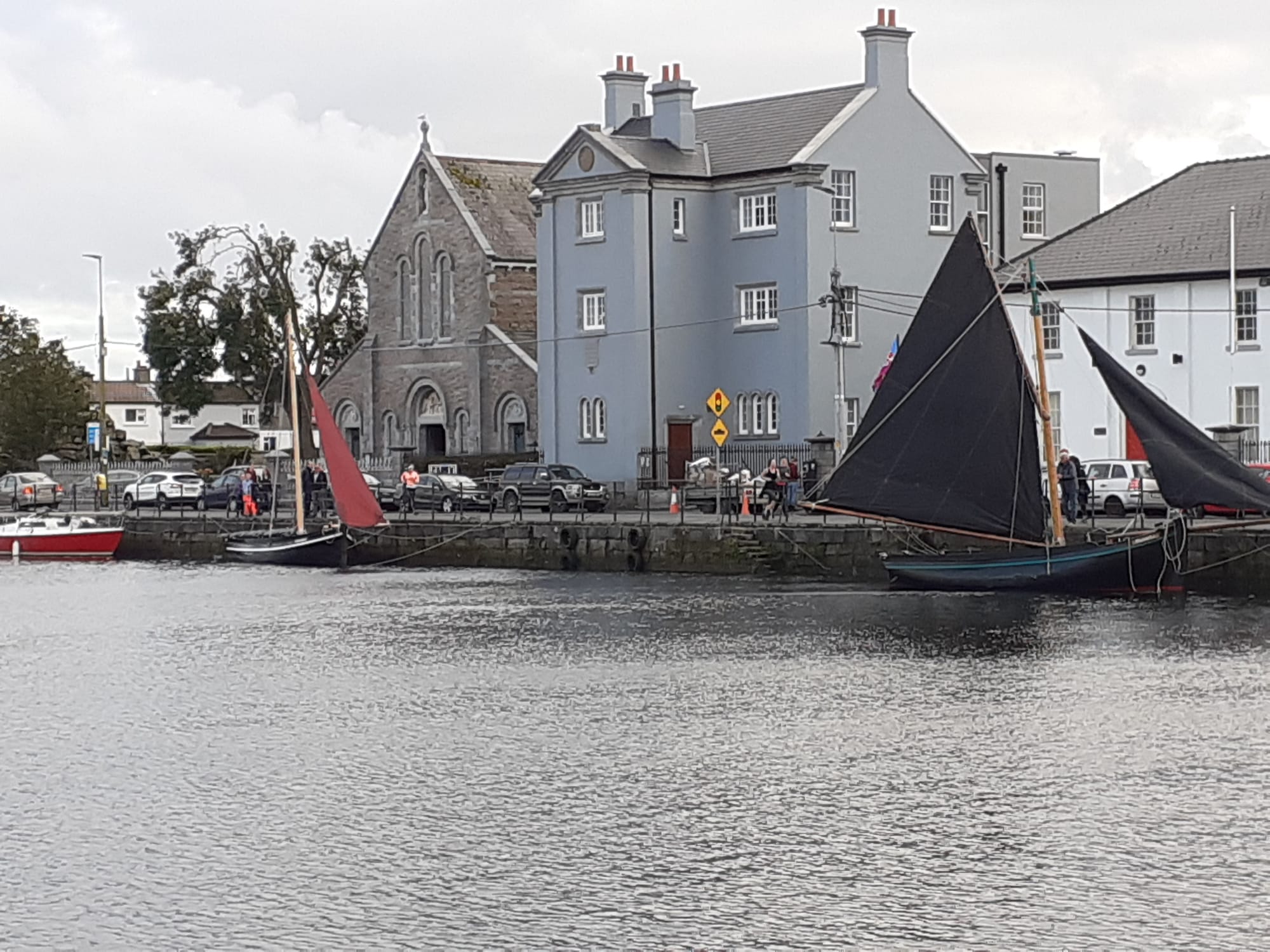 2019 09 27th Galway heritage boats in Eglinton Basin, visit of Galway Hookers