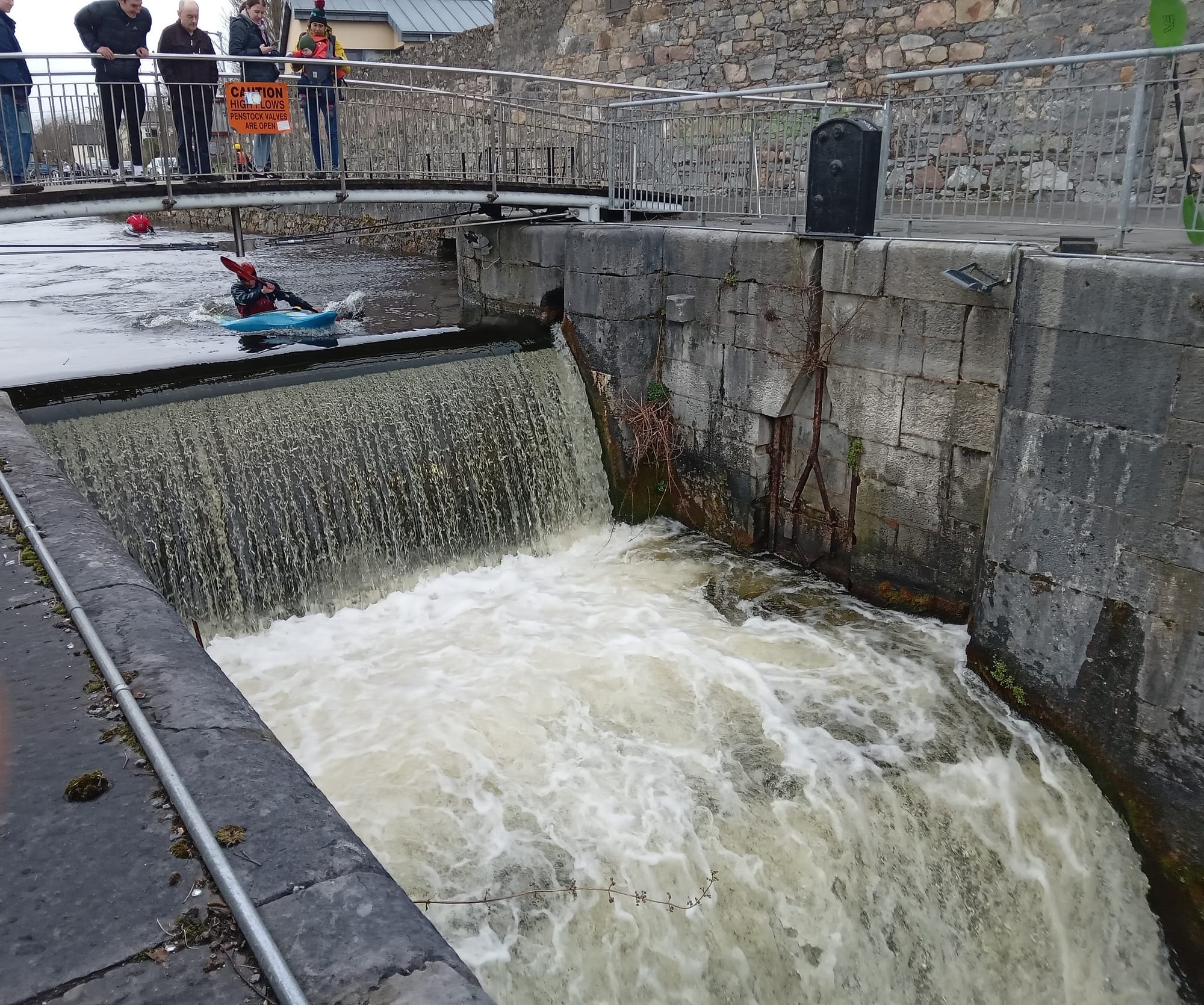 2025 03 02nd  Eglinton Canal Galway Parkaverra Lock gates removed, paddlers paradise