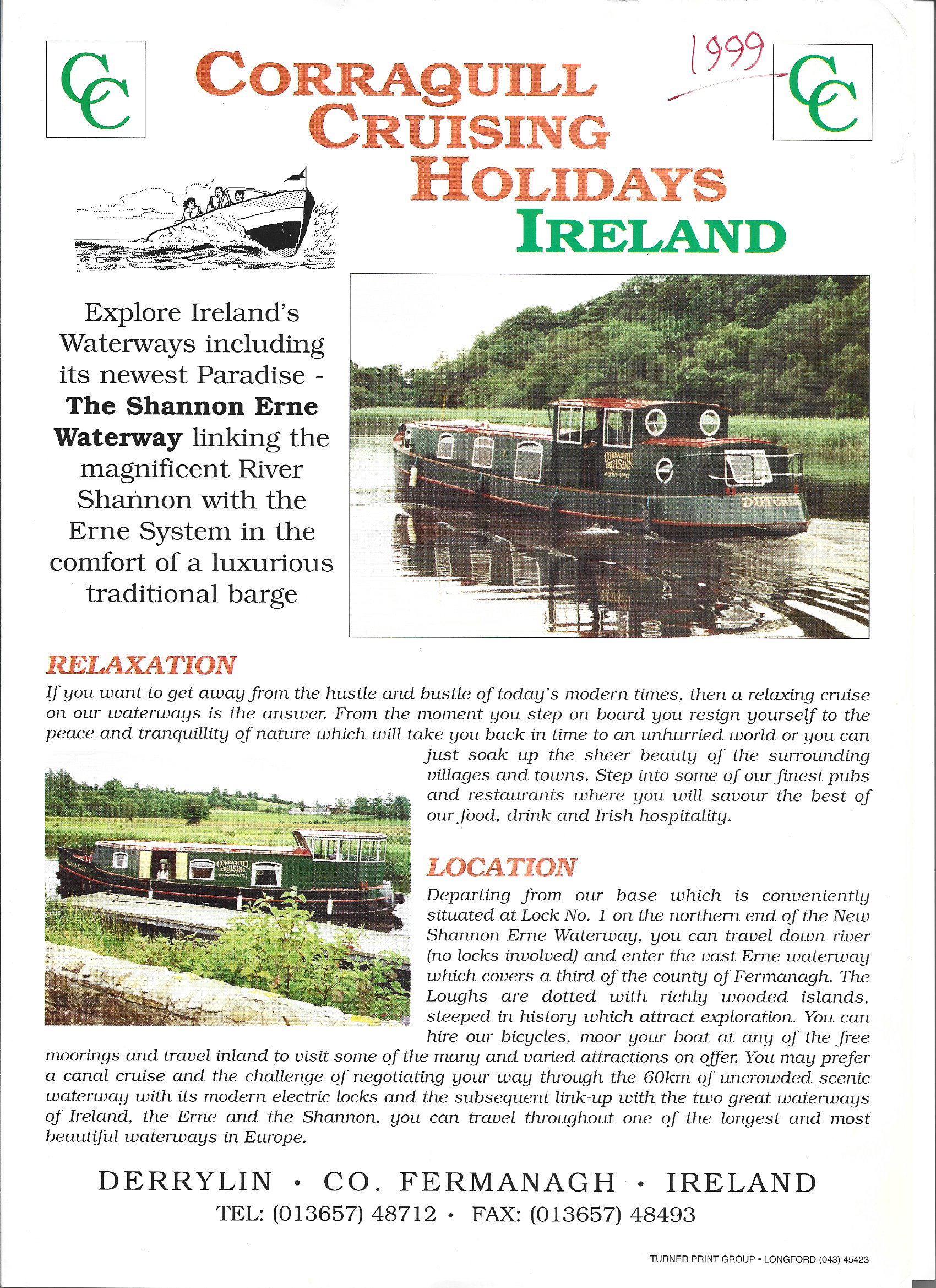 1999 Corraquil Derrylyn Lough Erne brochure