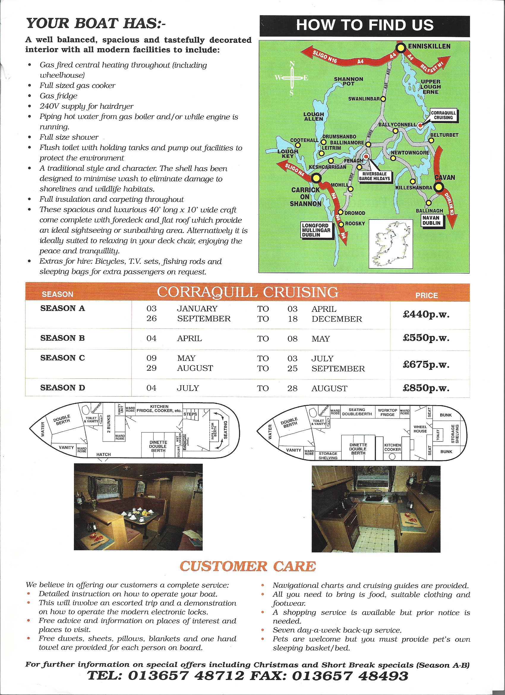 1999 Corraquil Derrylyn Lough Erne brochure