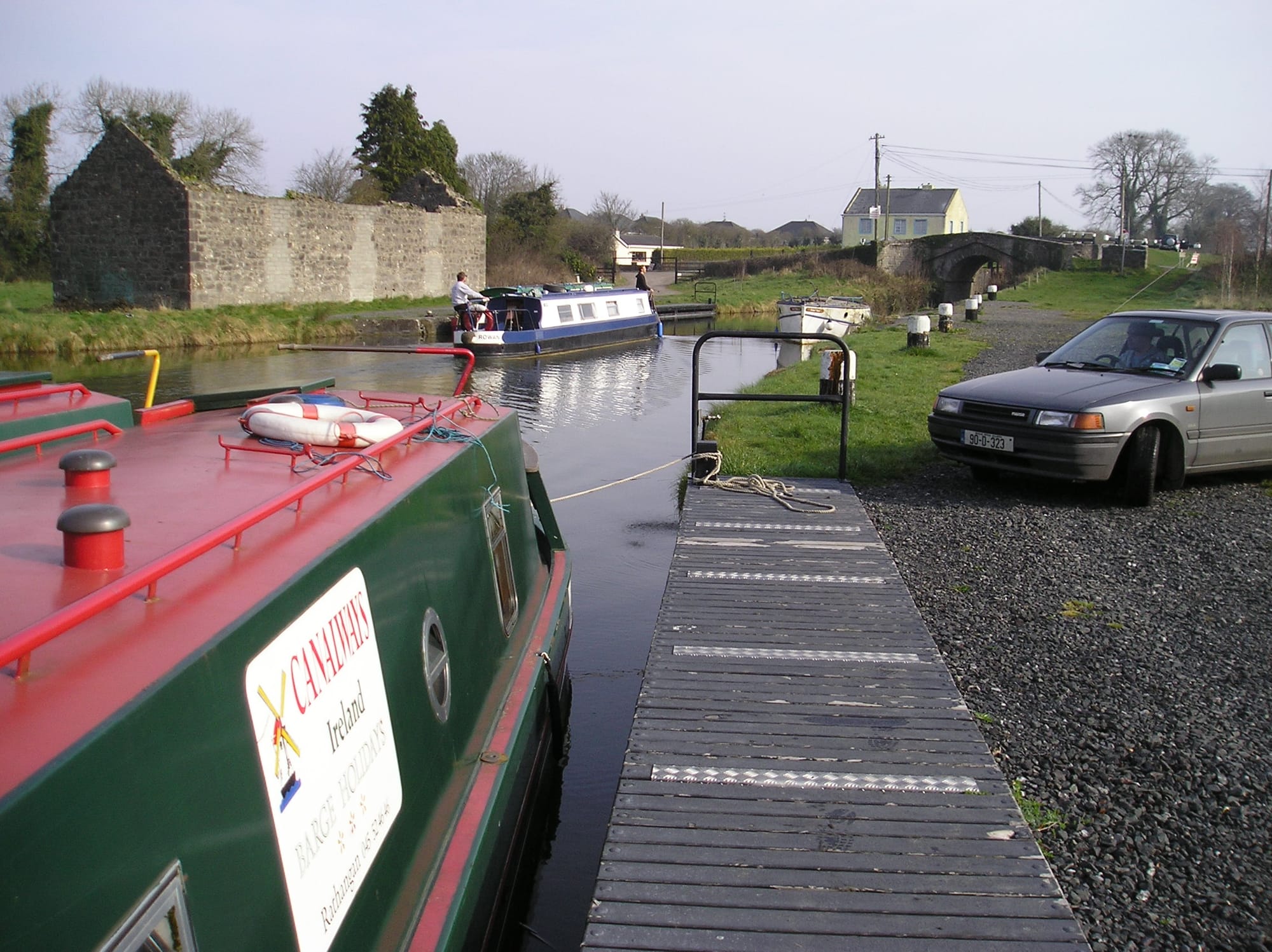 2005 03 Grand Canal Barrow Line Canalways hireboats at Rathangan