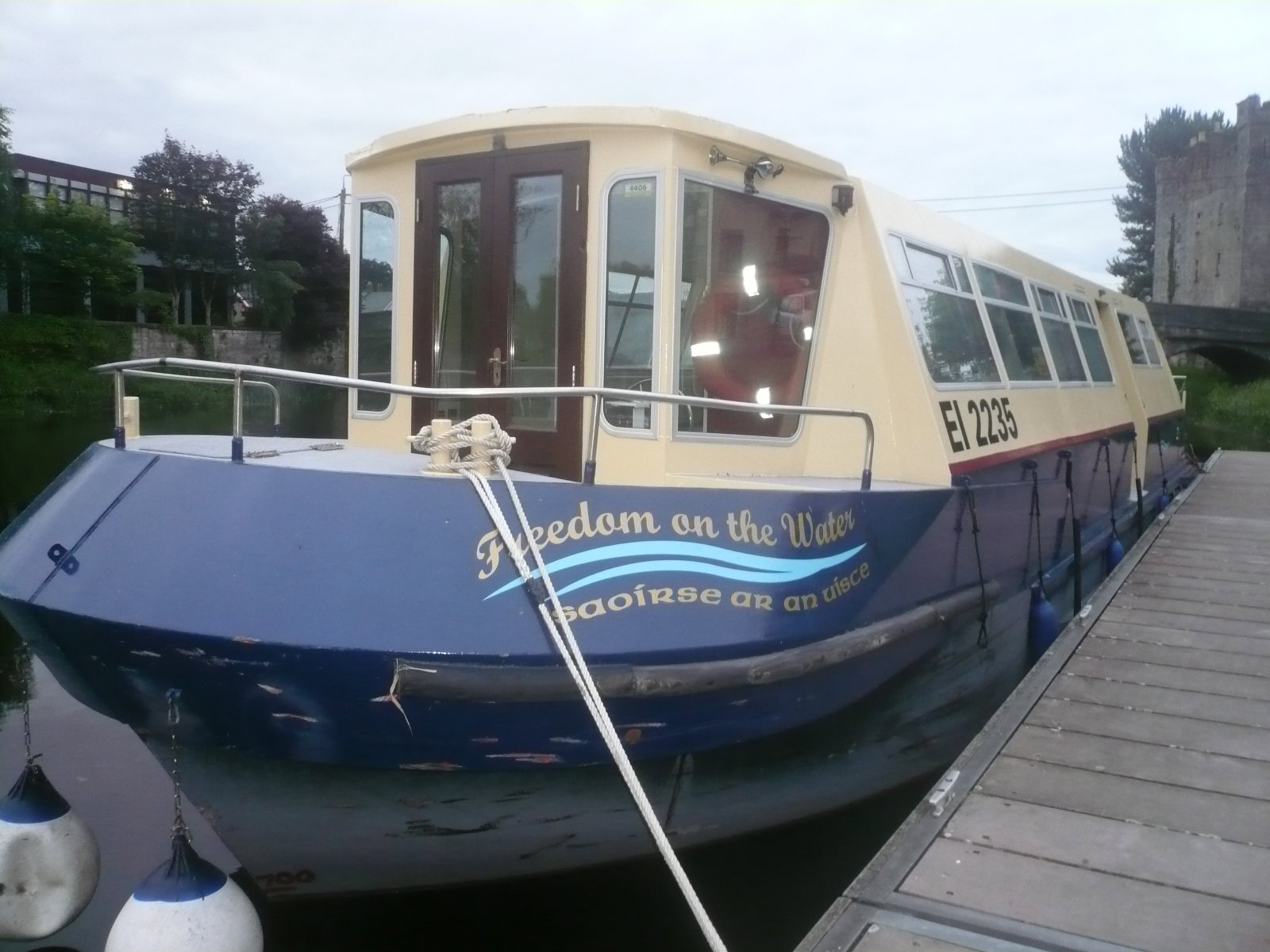 2016 06 Barrow Navigation Athy, tourboat Saoirse Ar An Uisce