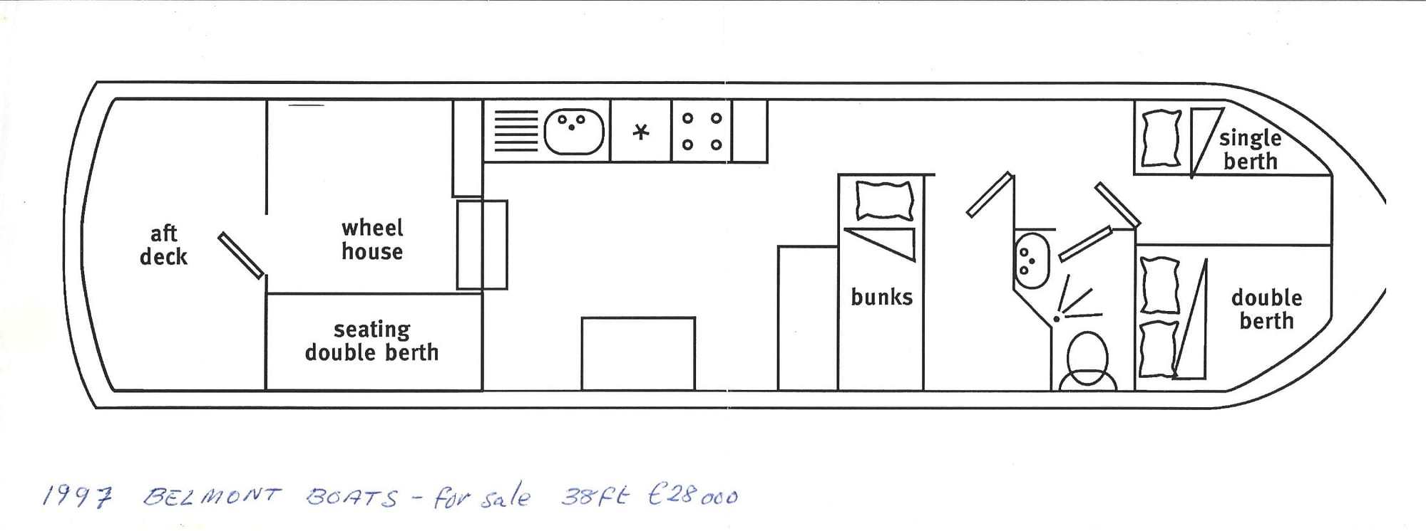 1997 Grand Canal Belmont Hire Boats for sale