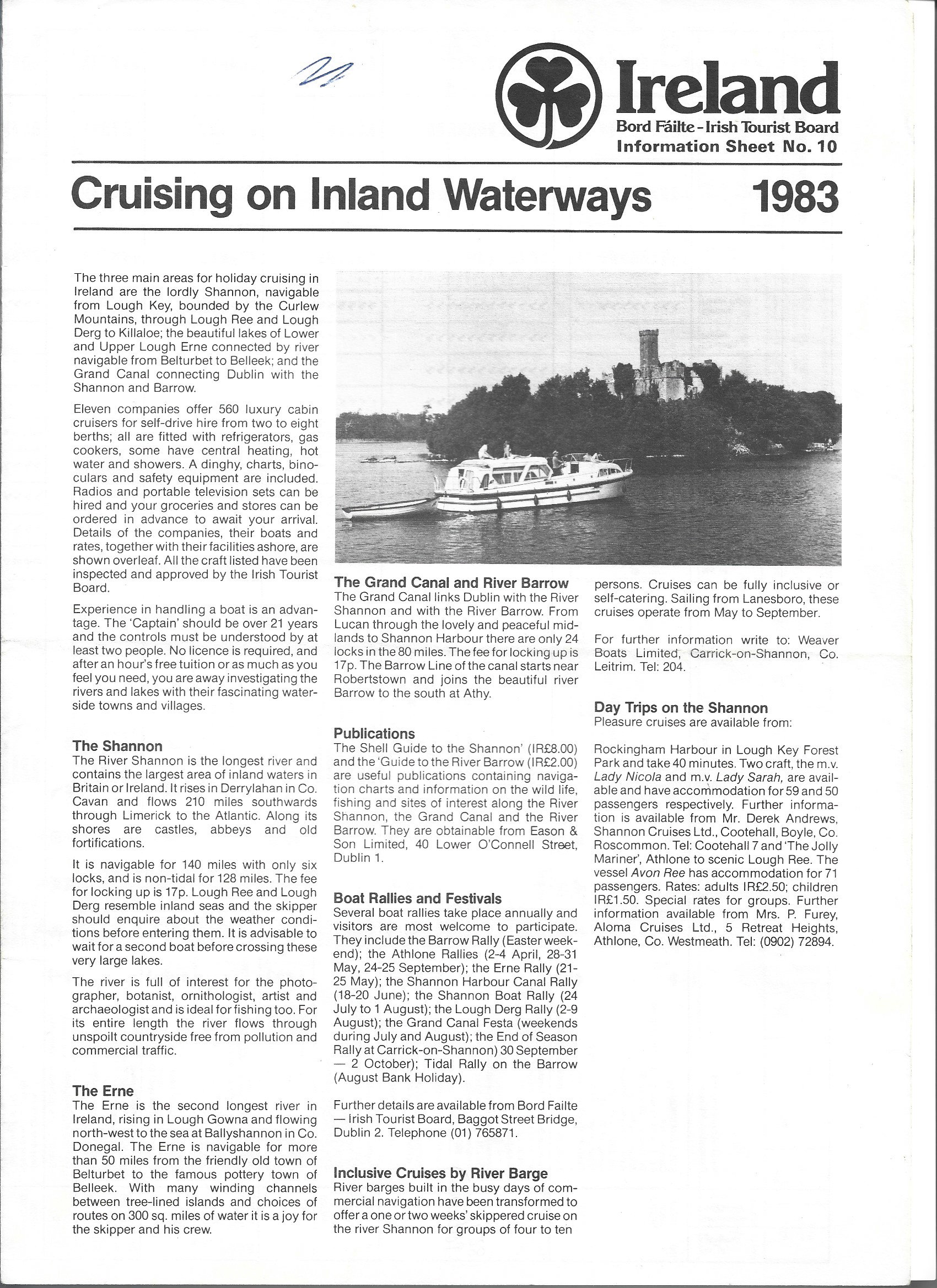 1983 Bord Failte brochure