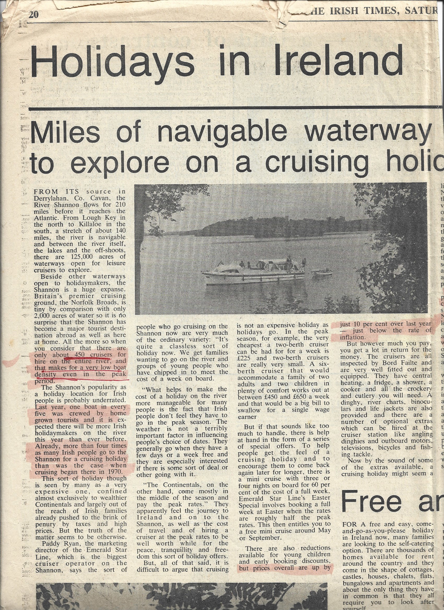 1984 Irish Times sheet.1