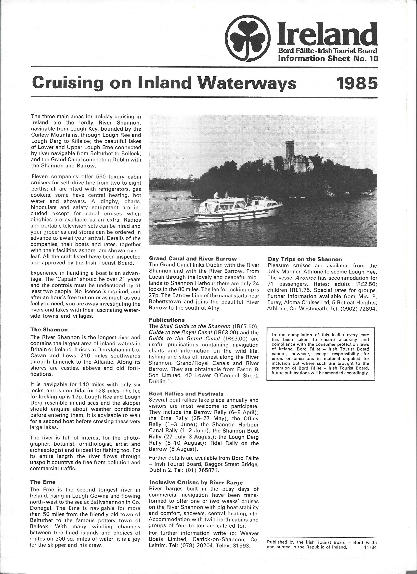 1985 Bord Failte brochure